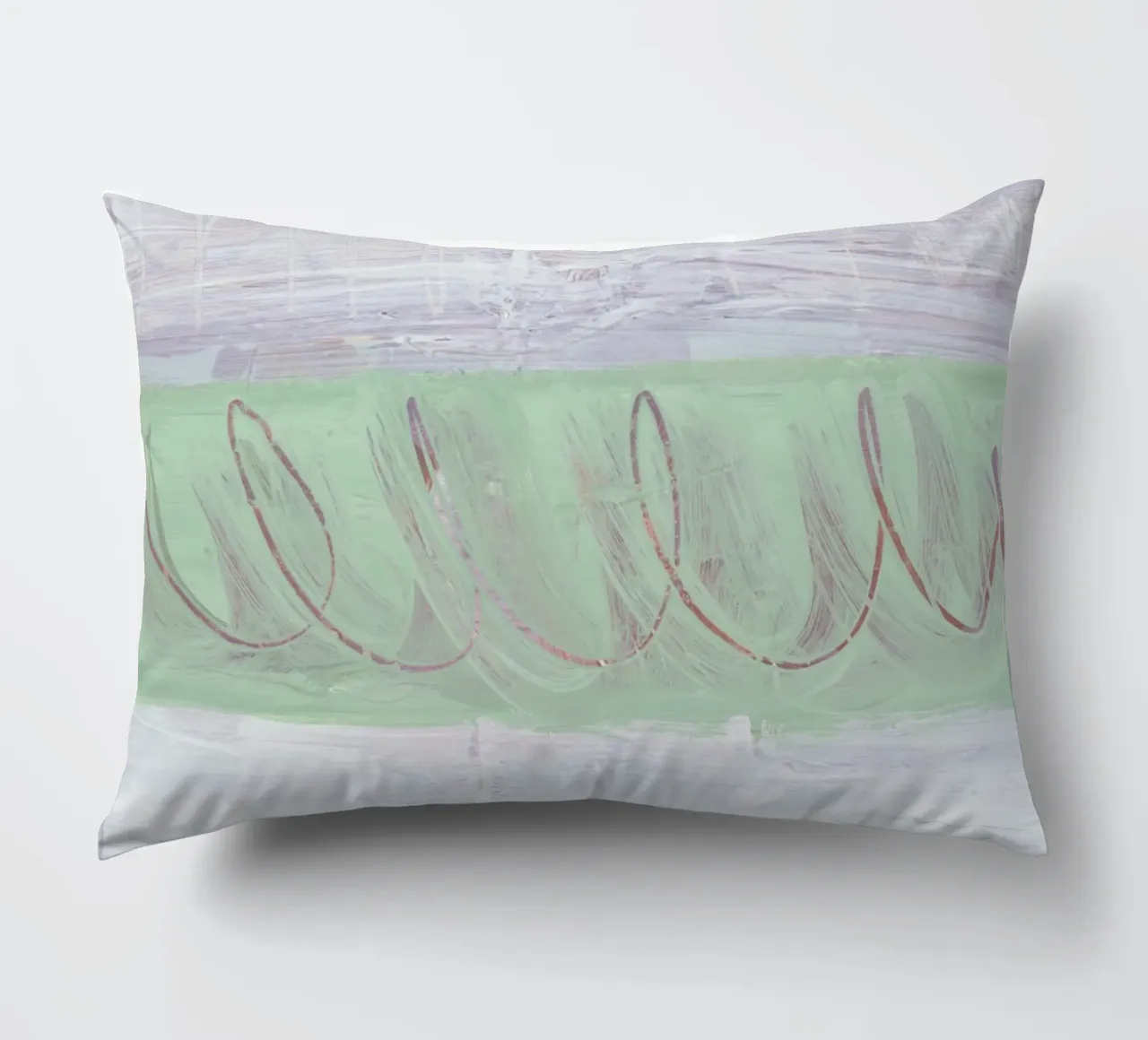 stripes & scribbles cuscino da IRIS LEHNHARDT FINE ART