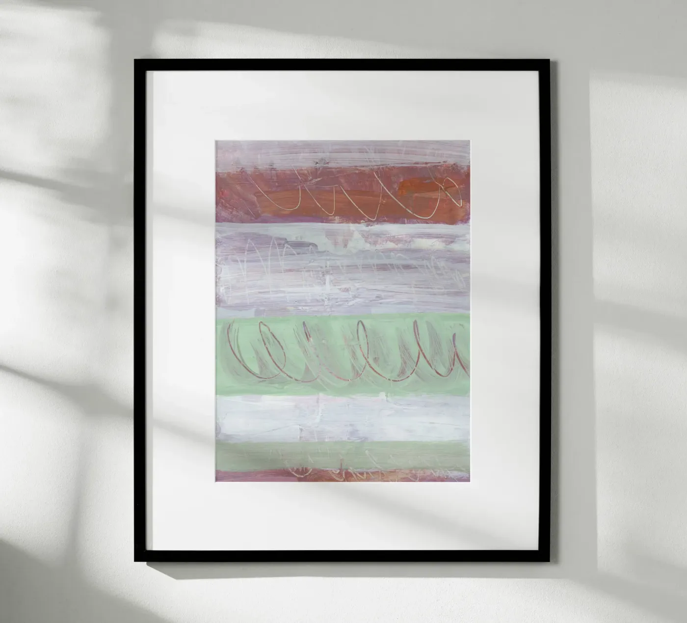 stripes & scribbles Poster von IRIS LEHNHARDT FINE ART
