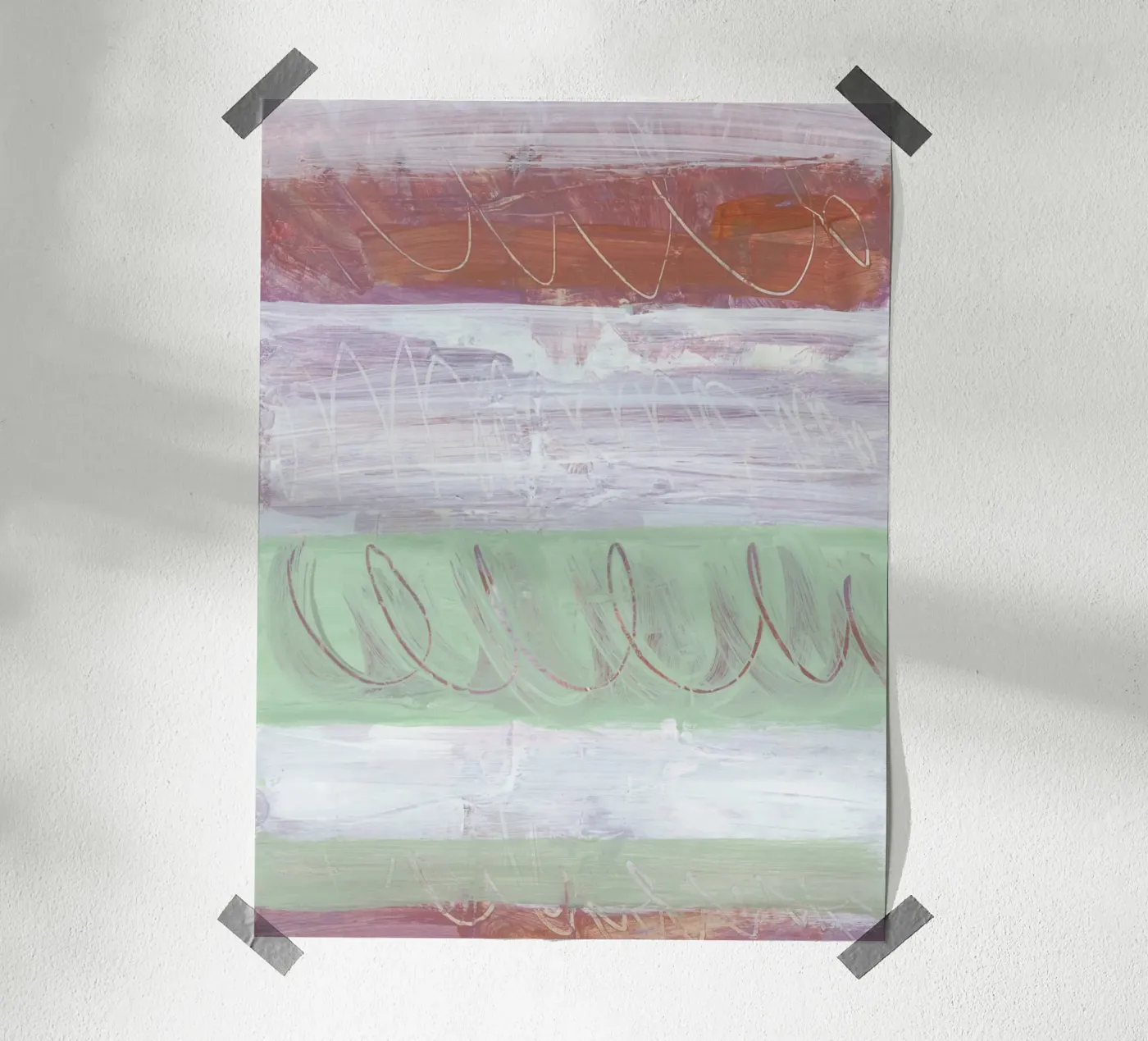 stripes & scribbles Poster von IRIS LEHNHARDT FINE ART