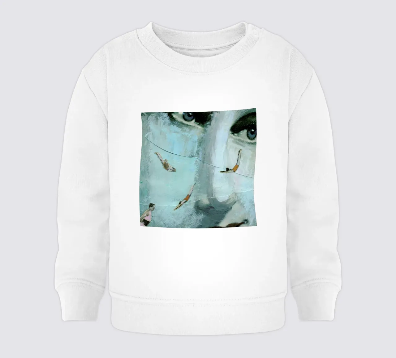 Swimmers Of the Sea Baby Sweatshirt von Ellen Weinstein