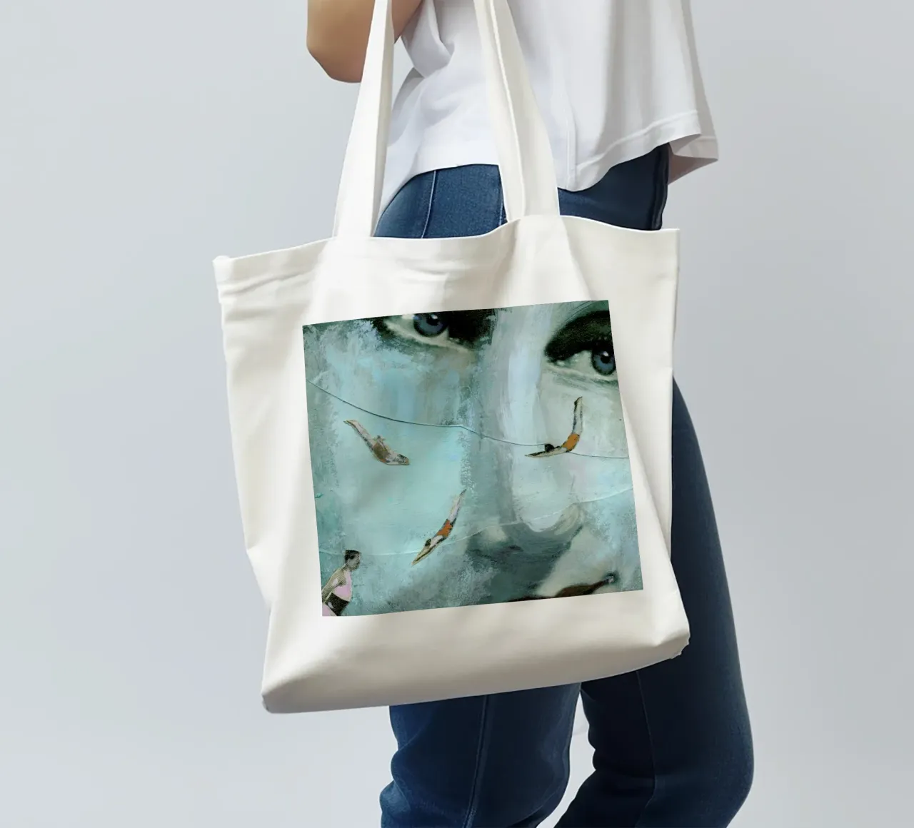 Swimmers Of the Sea tote bag by Ellen Weinstein