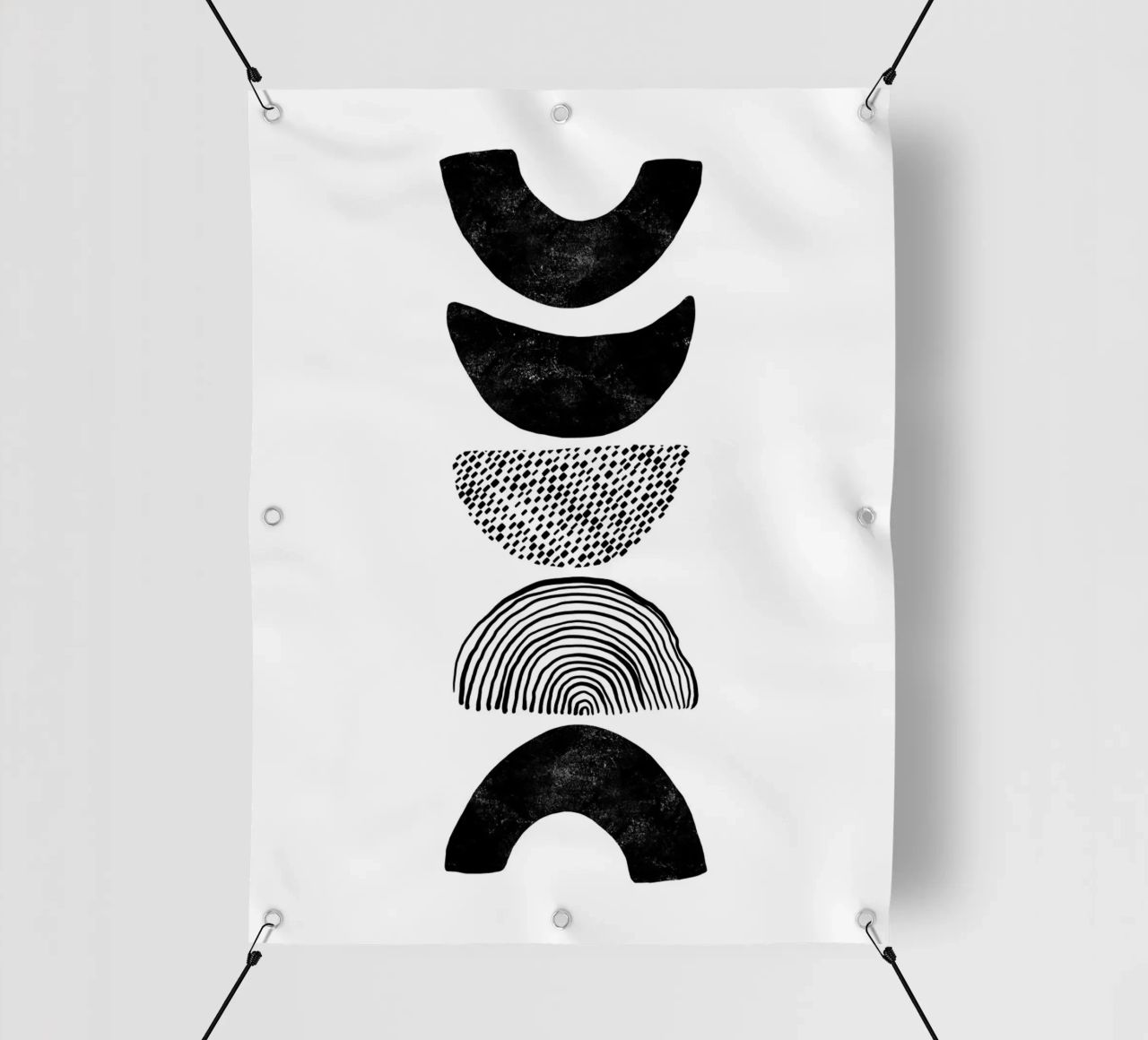 Gatti e puntini - Forma e struttura 01 telo in pvc da The Artcircle