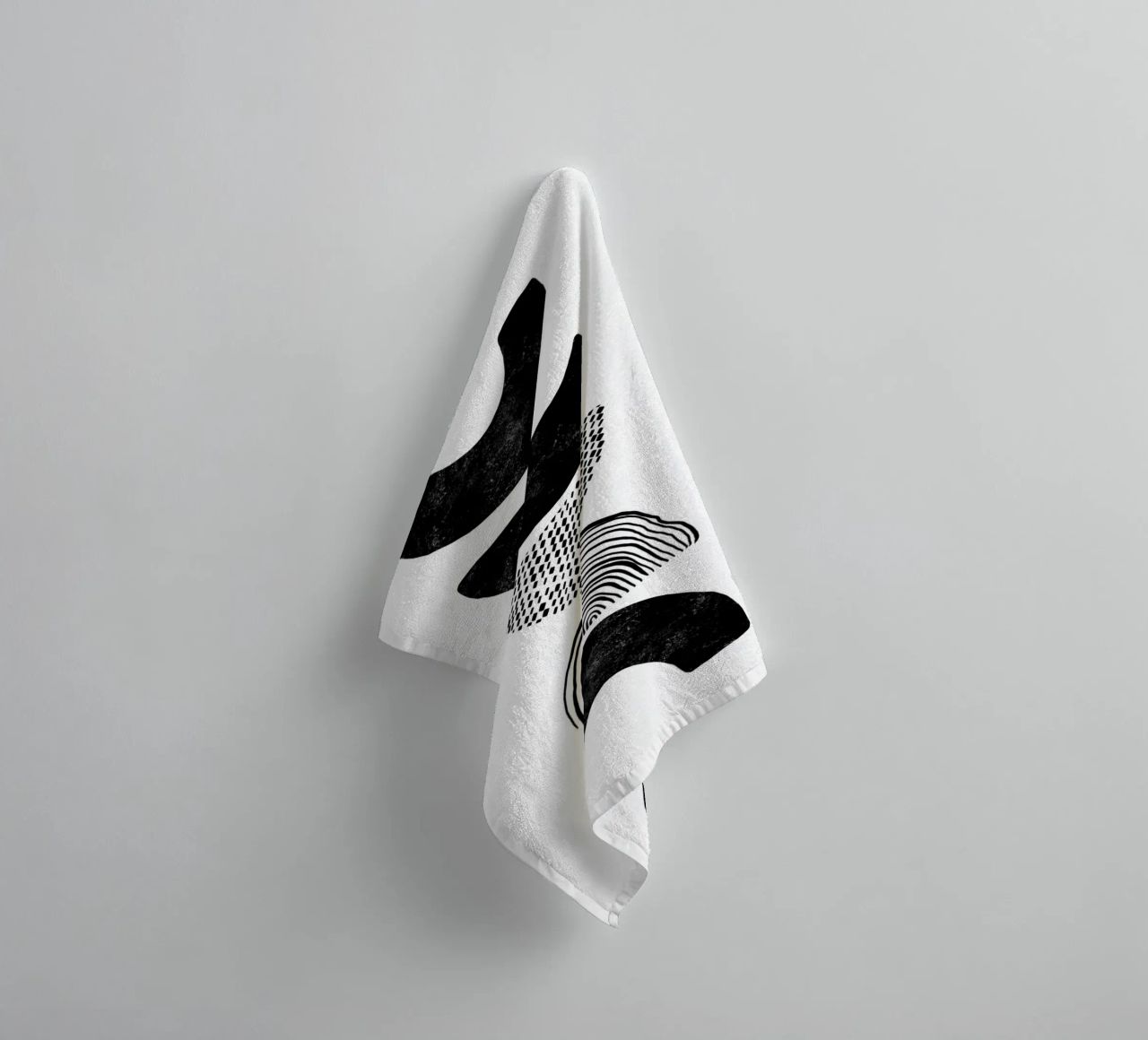 Cats & Dotz - Shape and Structure 01 towel by The Artcircle