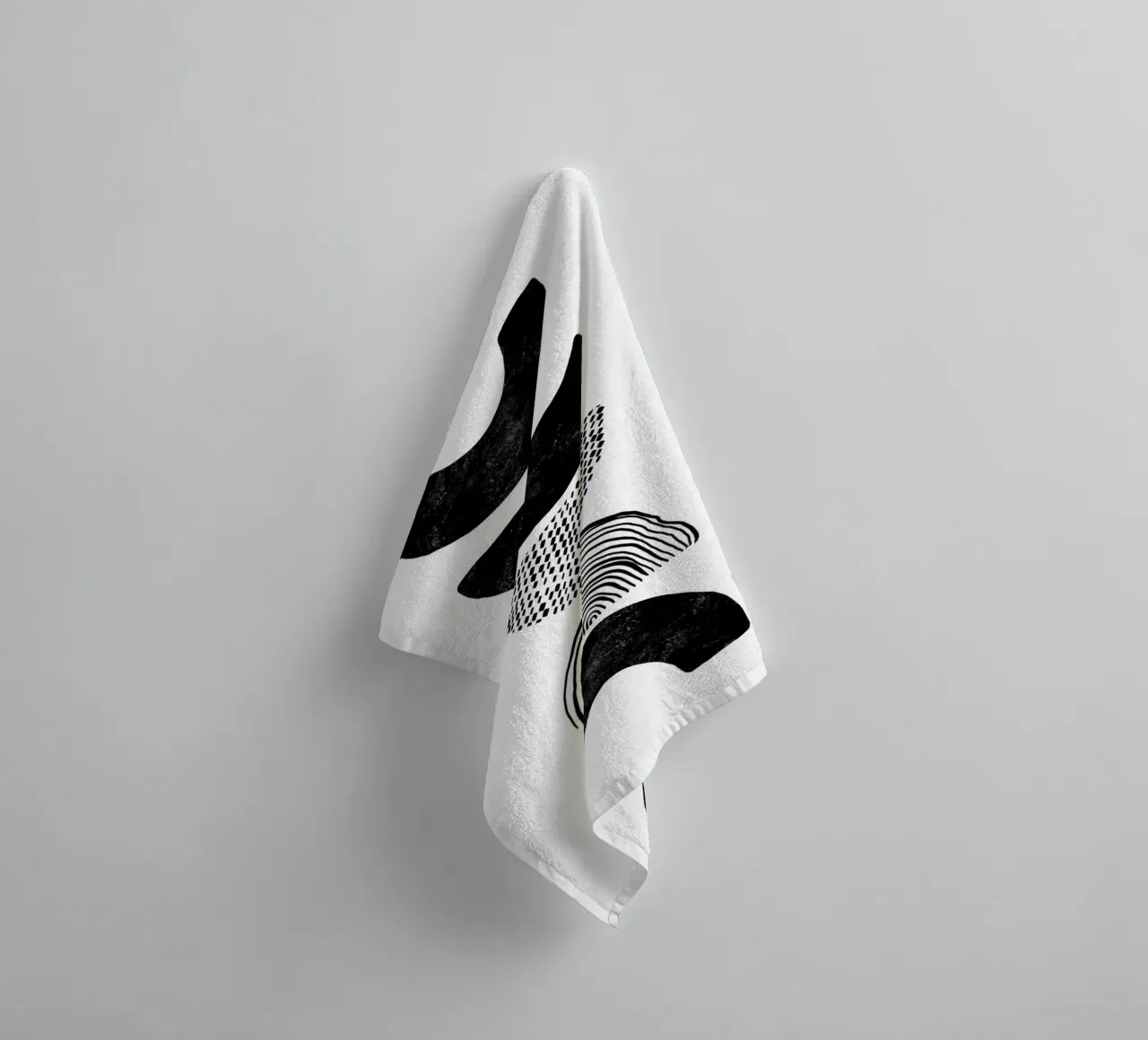 Cats & Dotz - Forme et structure 01 serviette de bain de The Artcircle