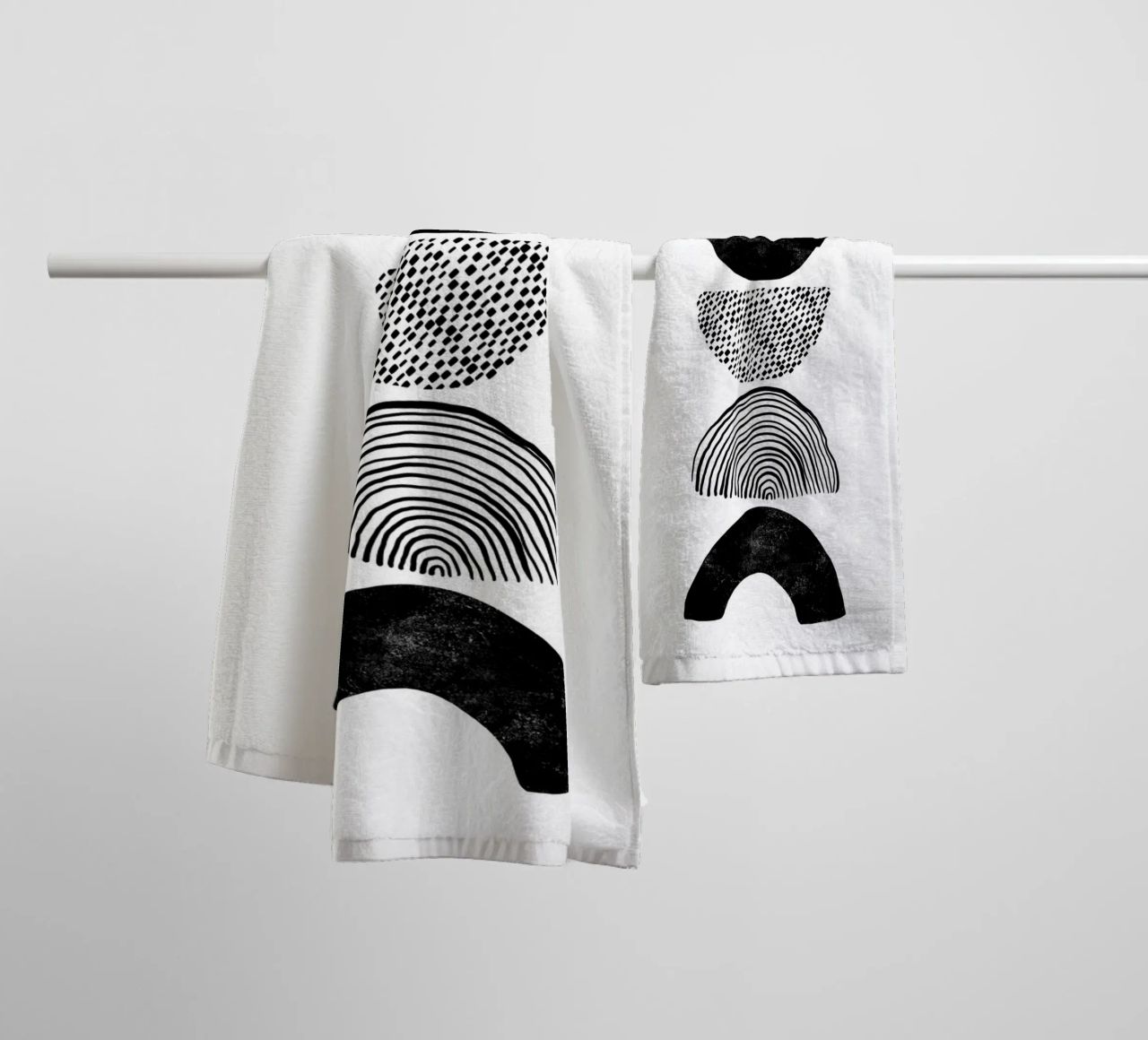 Cats & Dotz - Shape and Structure 01 towel by The Artcircle
