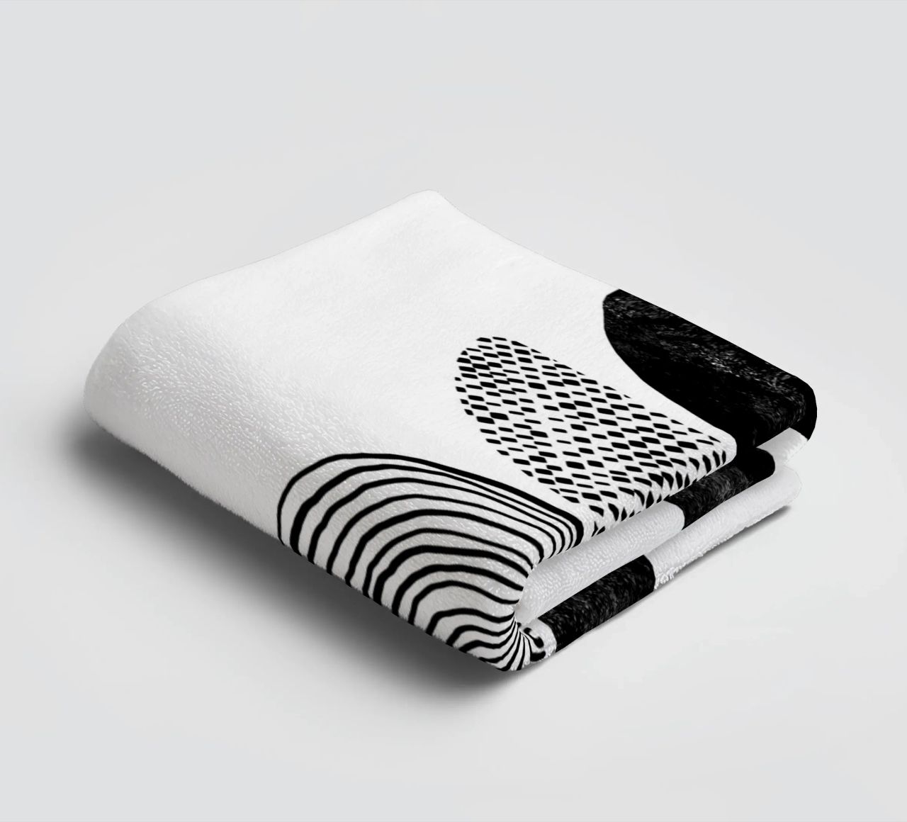 Cats & Dotz - Shape and Structure 01 towel by The Artcircle