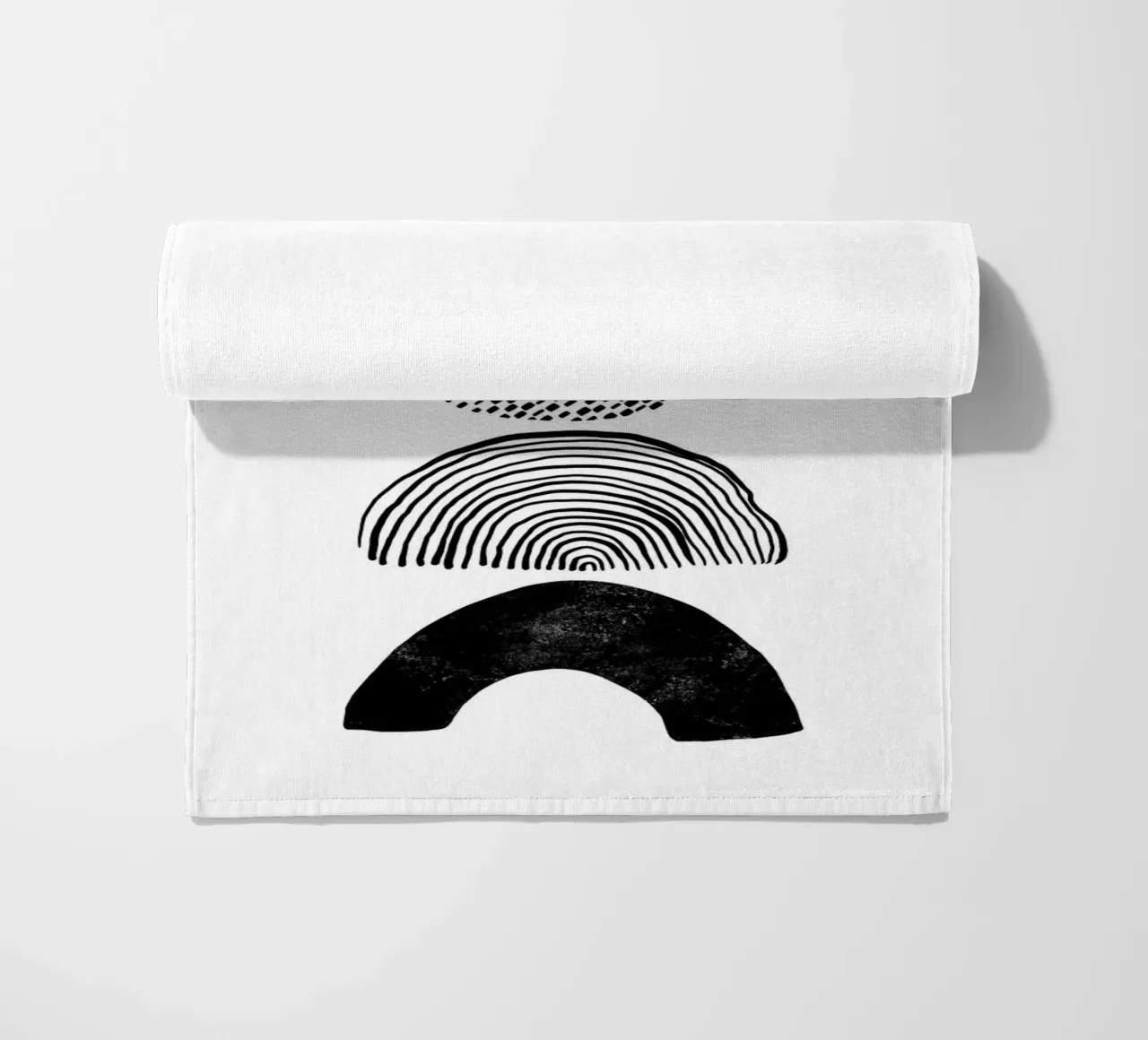 Cats & Dotz - Shape and Structure 01 beach towel by The Artcircle