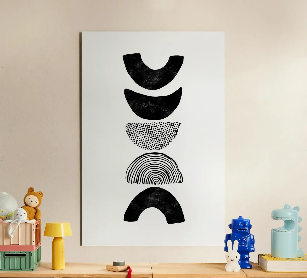 Cats & Dotz - Shape and Structure 01 alu-dibond by The Artcircle