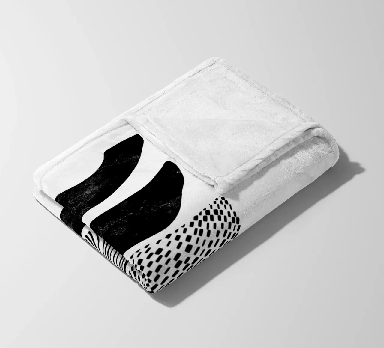 Cats & Dotz - Shape and Structure 01 fleece blanket by The Artcircle