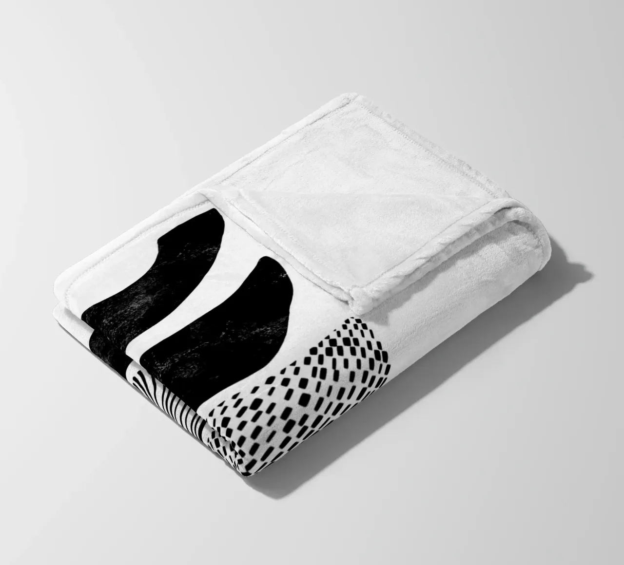 Cats & Dotz - Shape and Structure 01 fleece blanket by The Artcircle