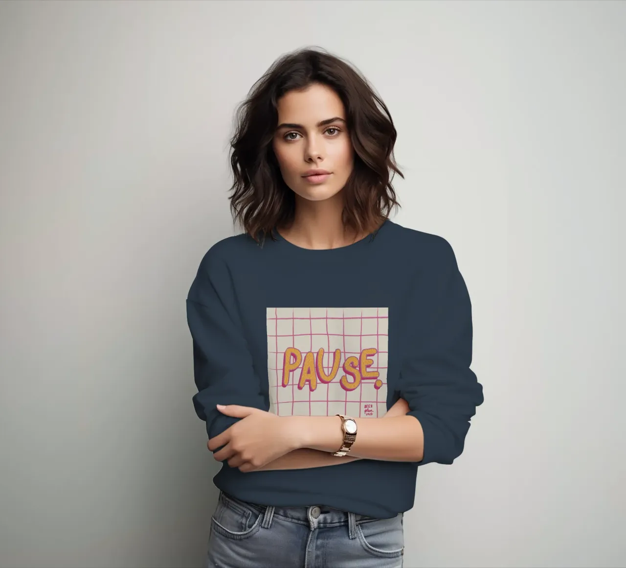 Pause. Sweatshirt von Beeeplan