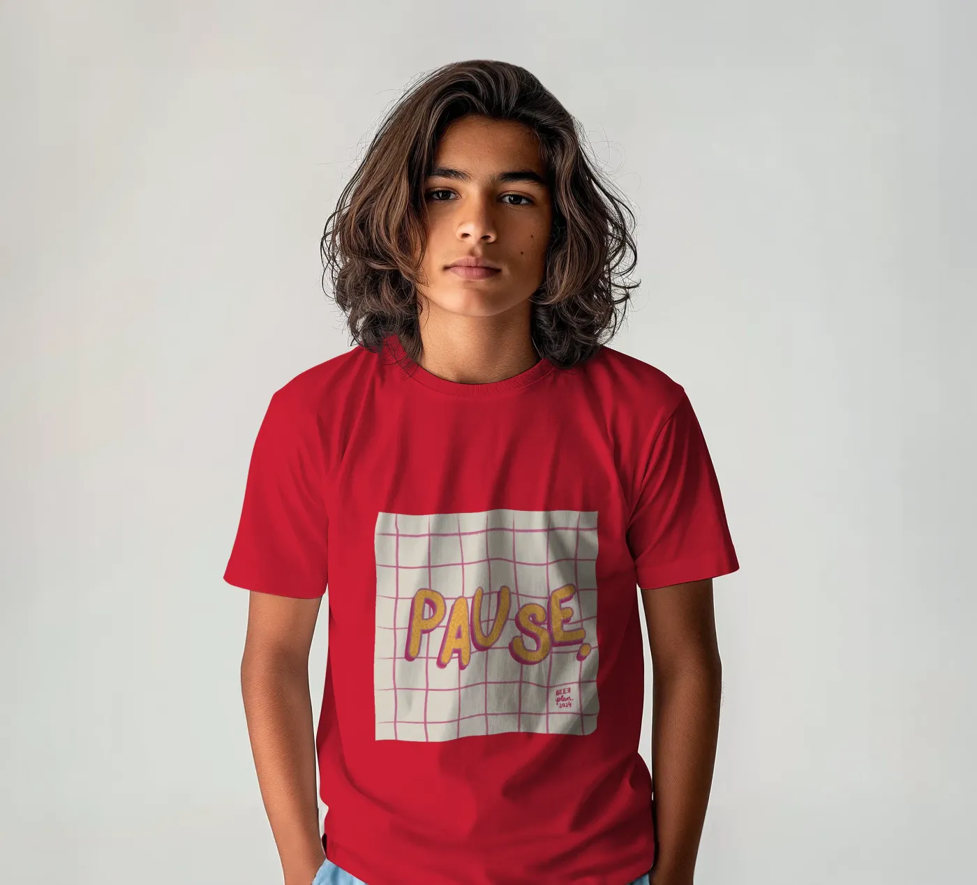 Pause. kids t-shirt by Beeeplan