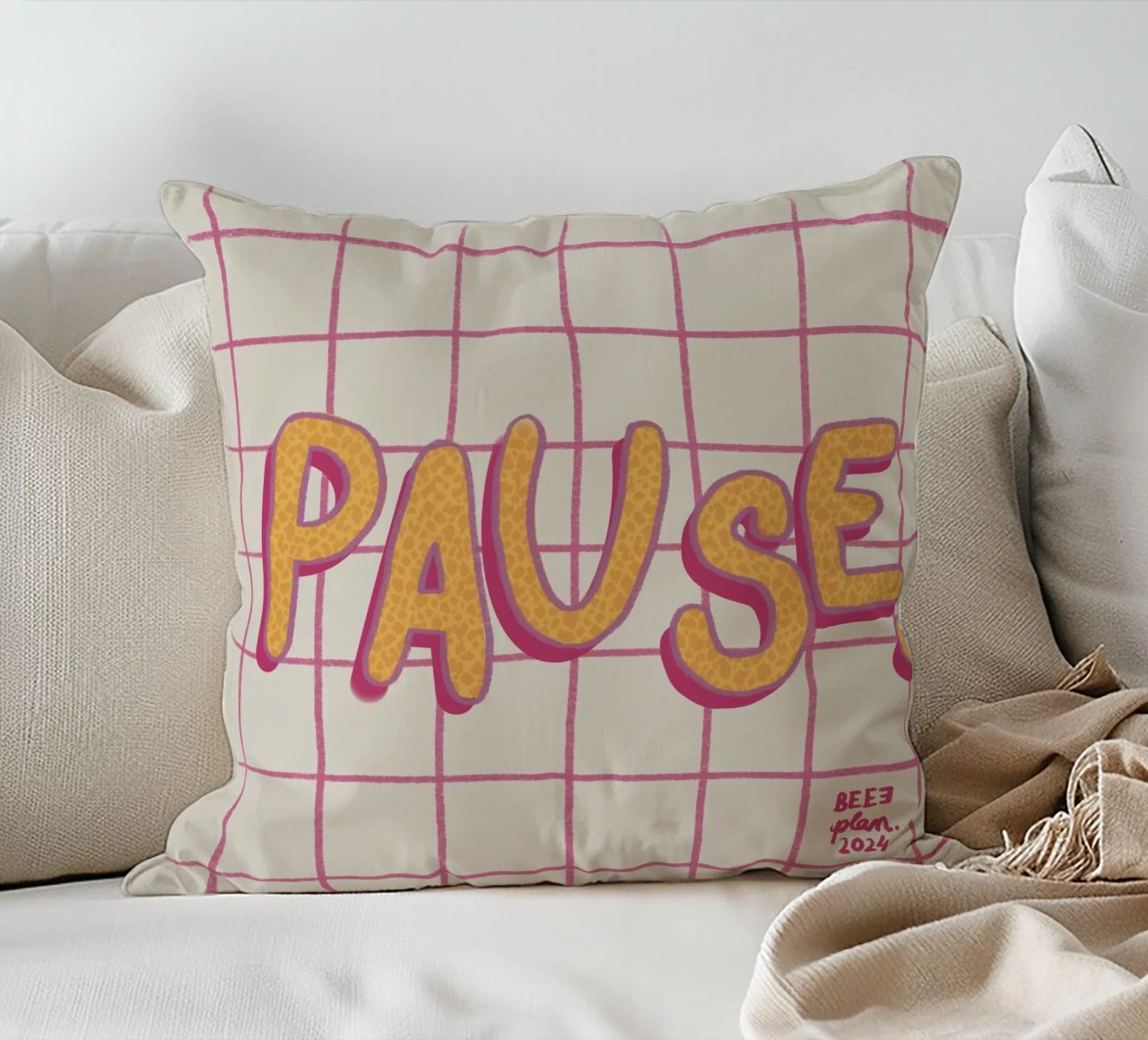 Pause. cuscino da Beeeplan