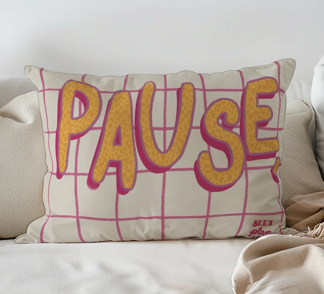 Pause. cuscino da Beeeplan