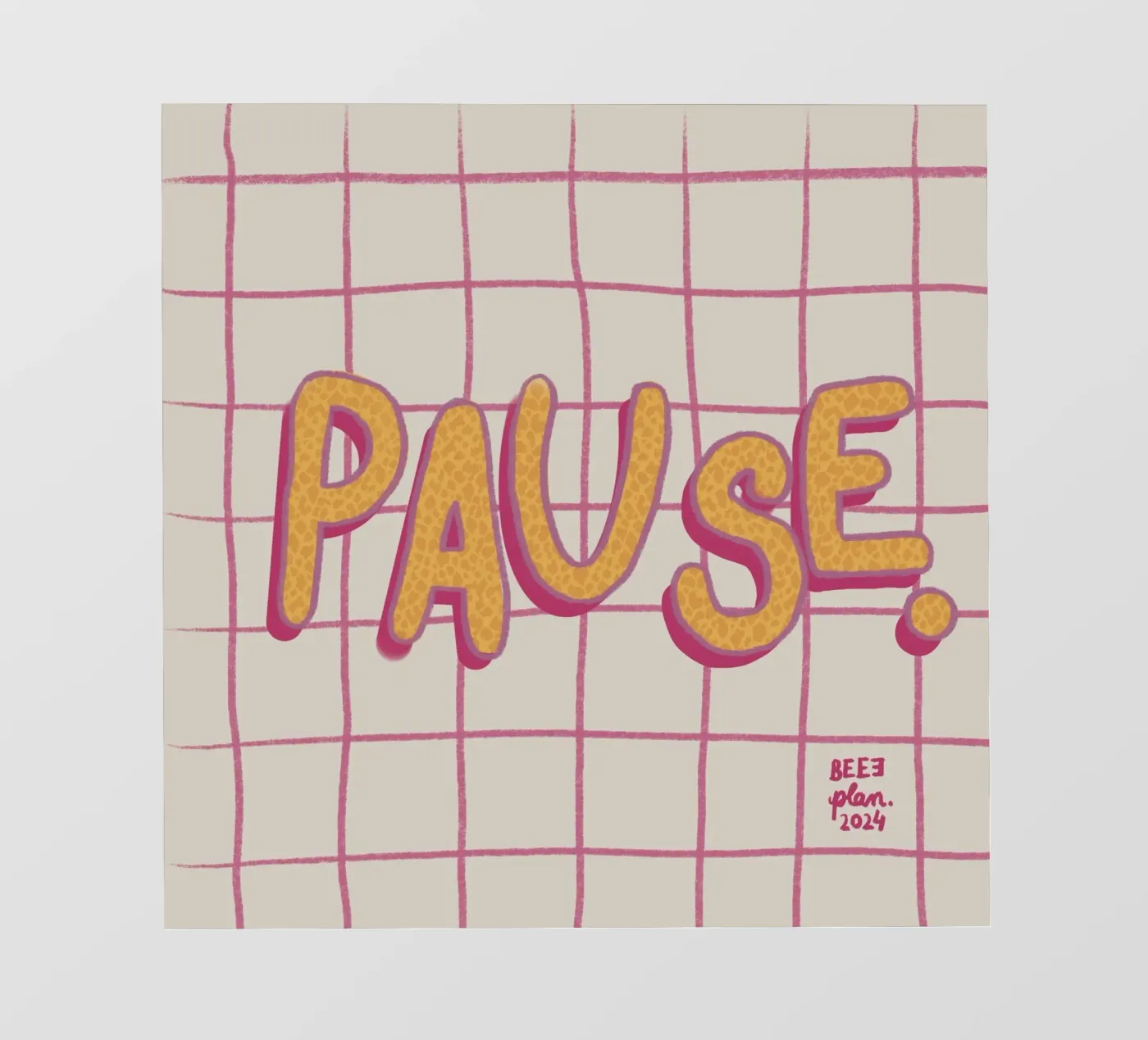 Pause. telo in pvc da Beeeplan