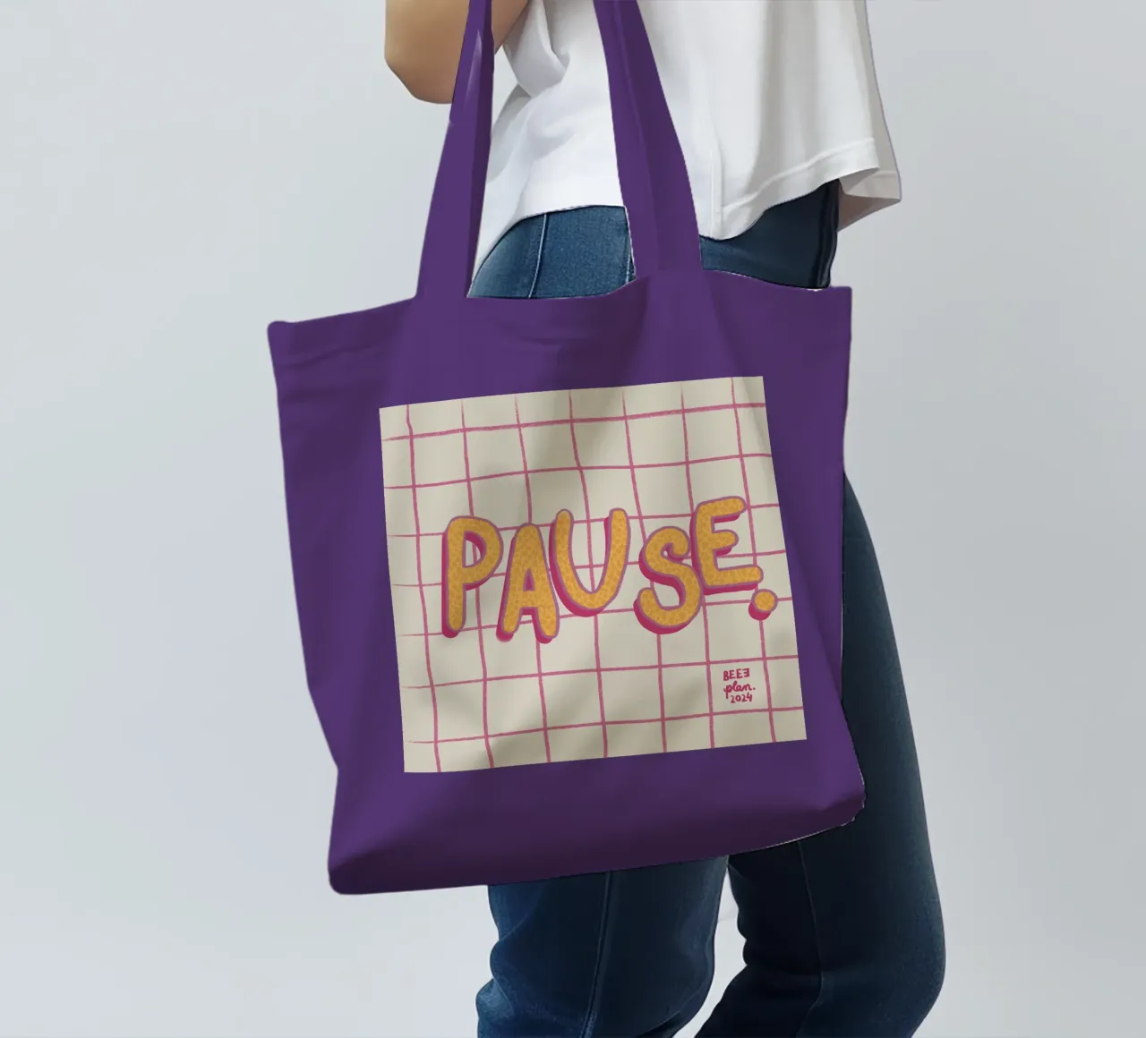 Pause. tote bag by Beeeplan