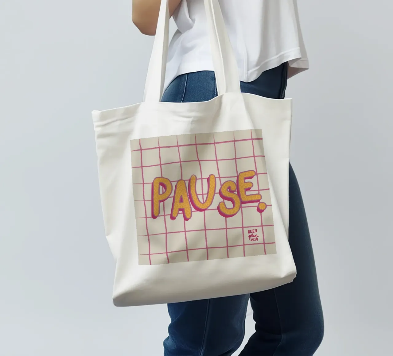 Pause. tote bag by Beeeplan