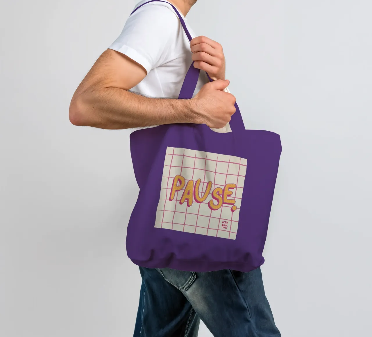 Pause. tote bag by Beeeplan