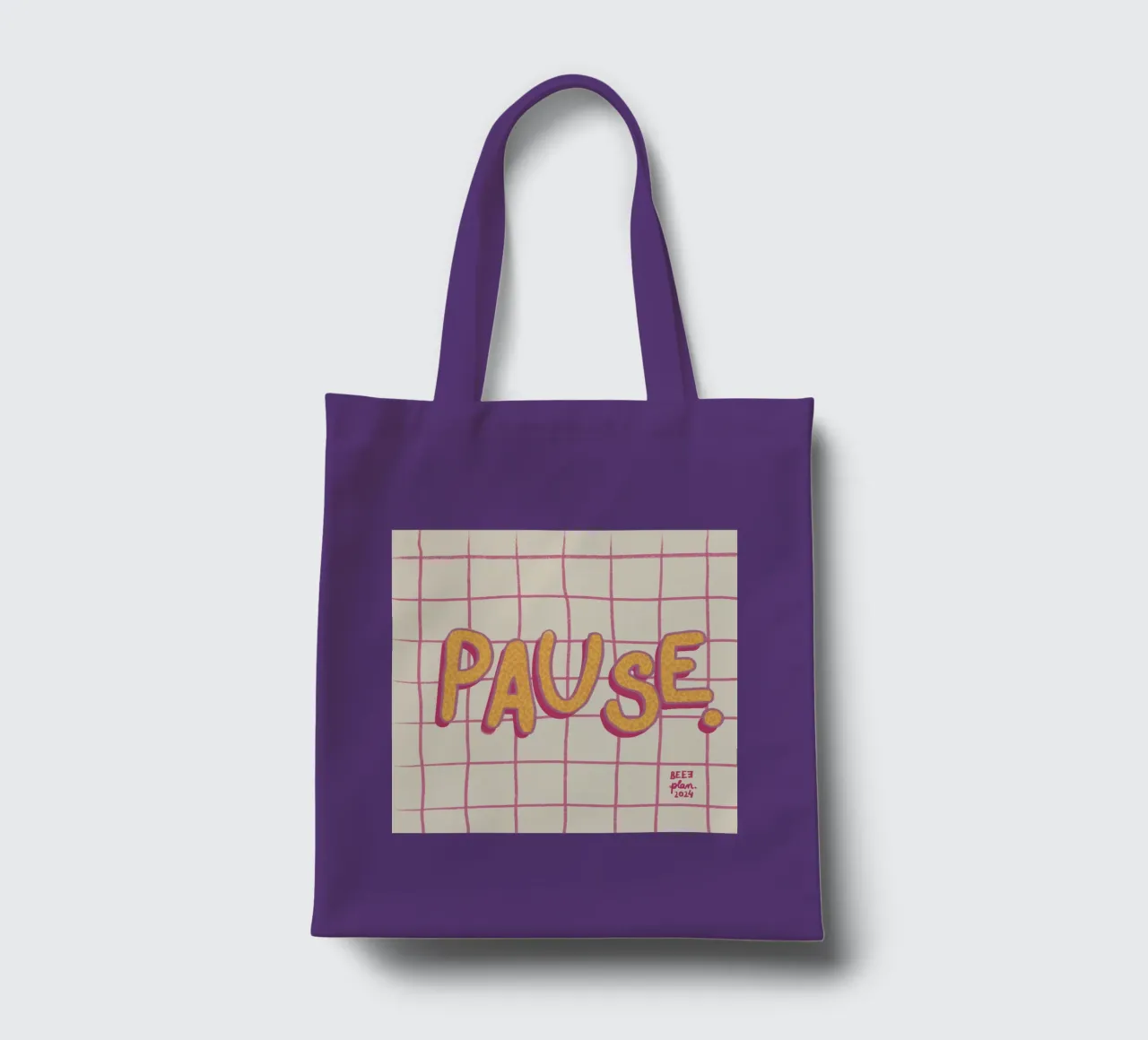 Pause. tote bag by Beeeplan