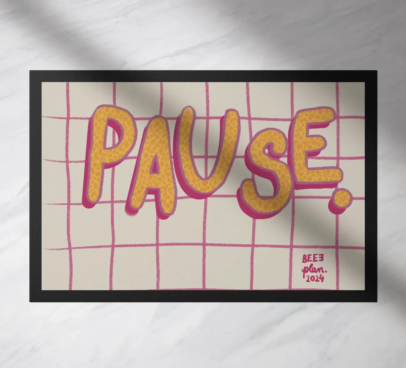 Pause. Fußmatte von Beeeplan
