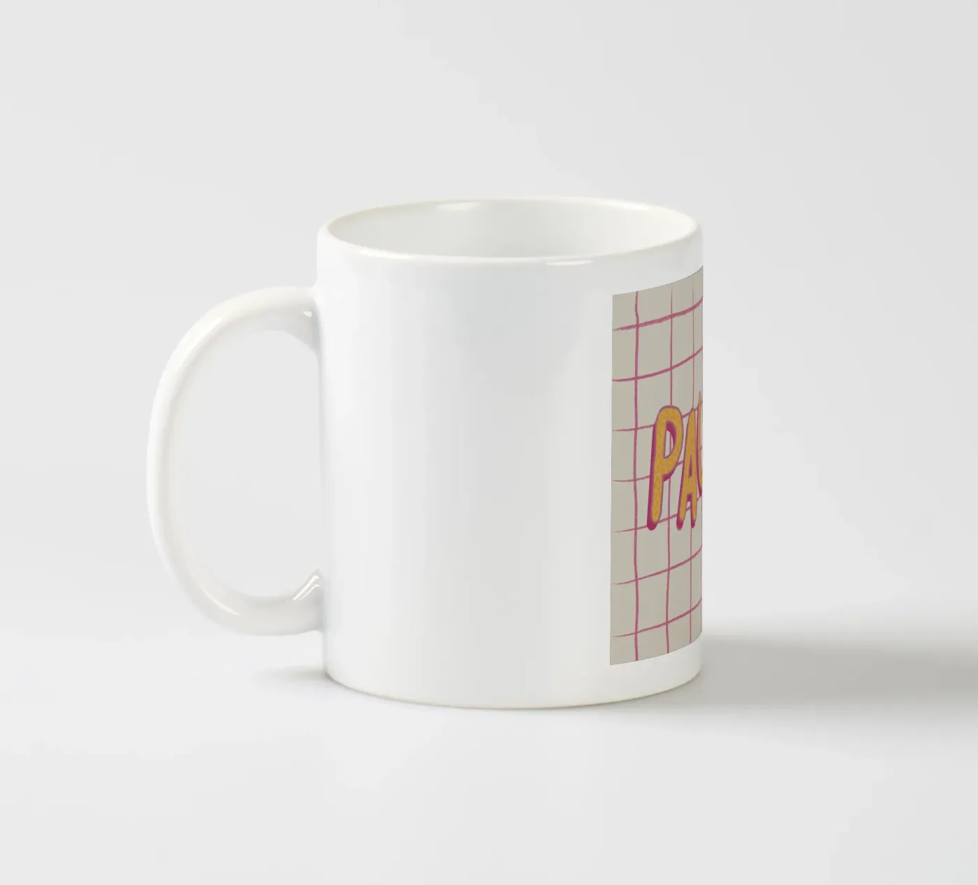 Pause. ceramic mug by Beeeplan