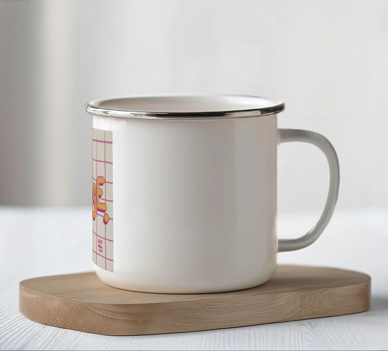 Pause. tazza in smalto da Beeeplan