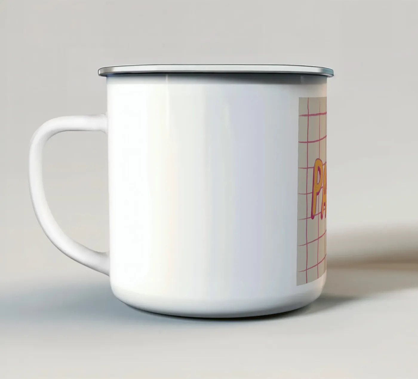 Pause. enamel mug by Beeeplan