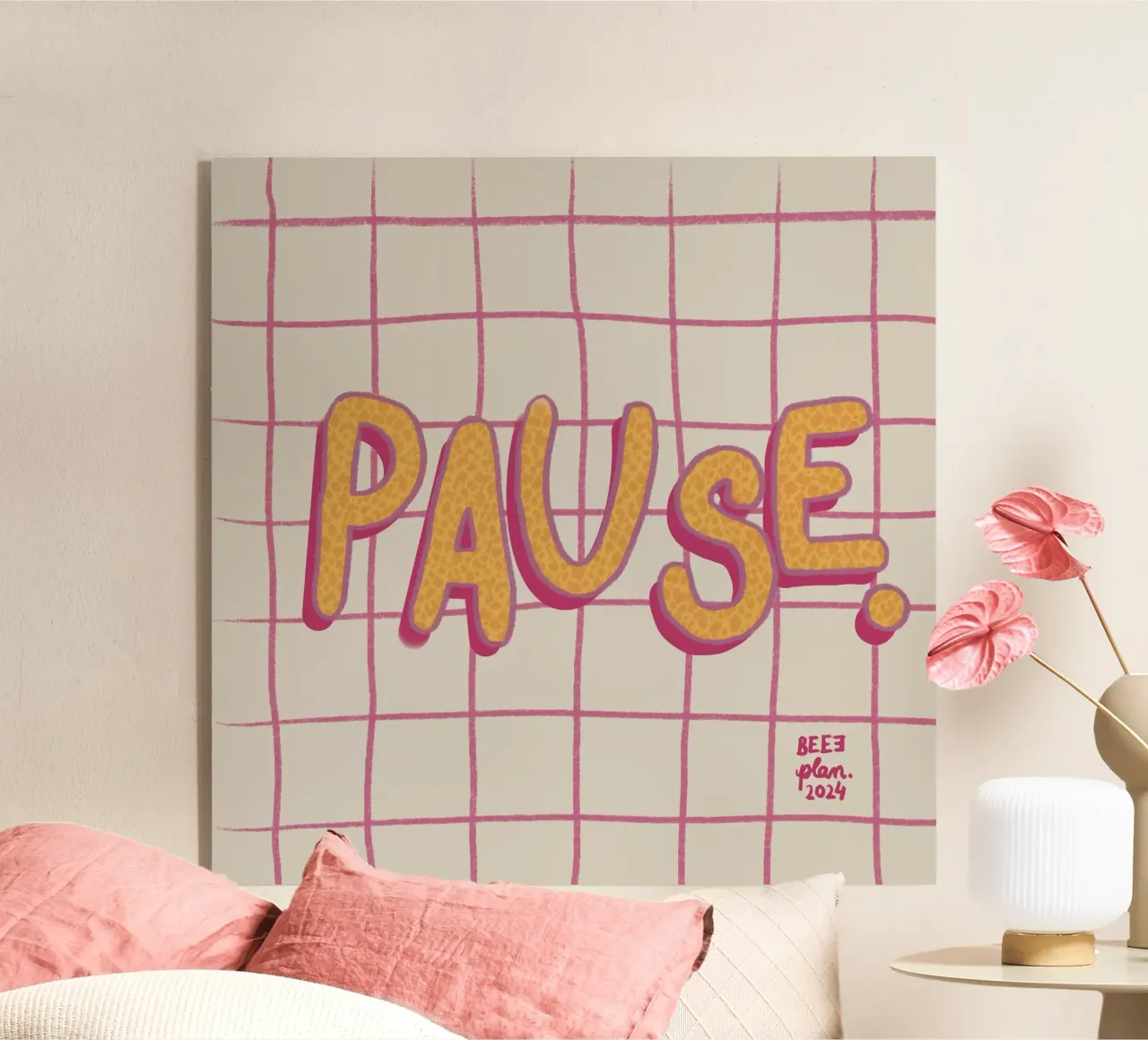 Pause. acryl van Beeeplan