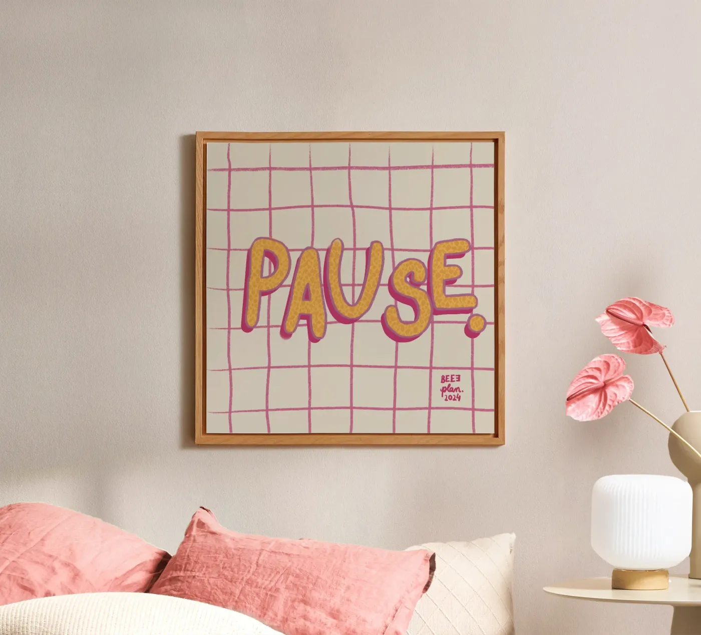 Pause. Alu-Dibond von Beeeplan