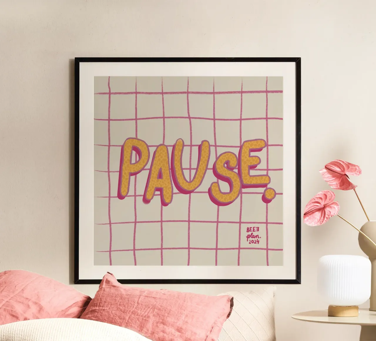 Pause. poster van Beeeplan