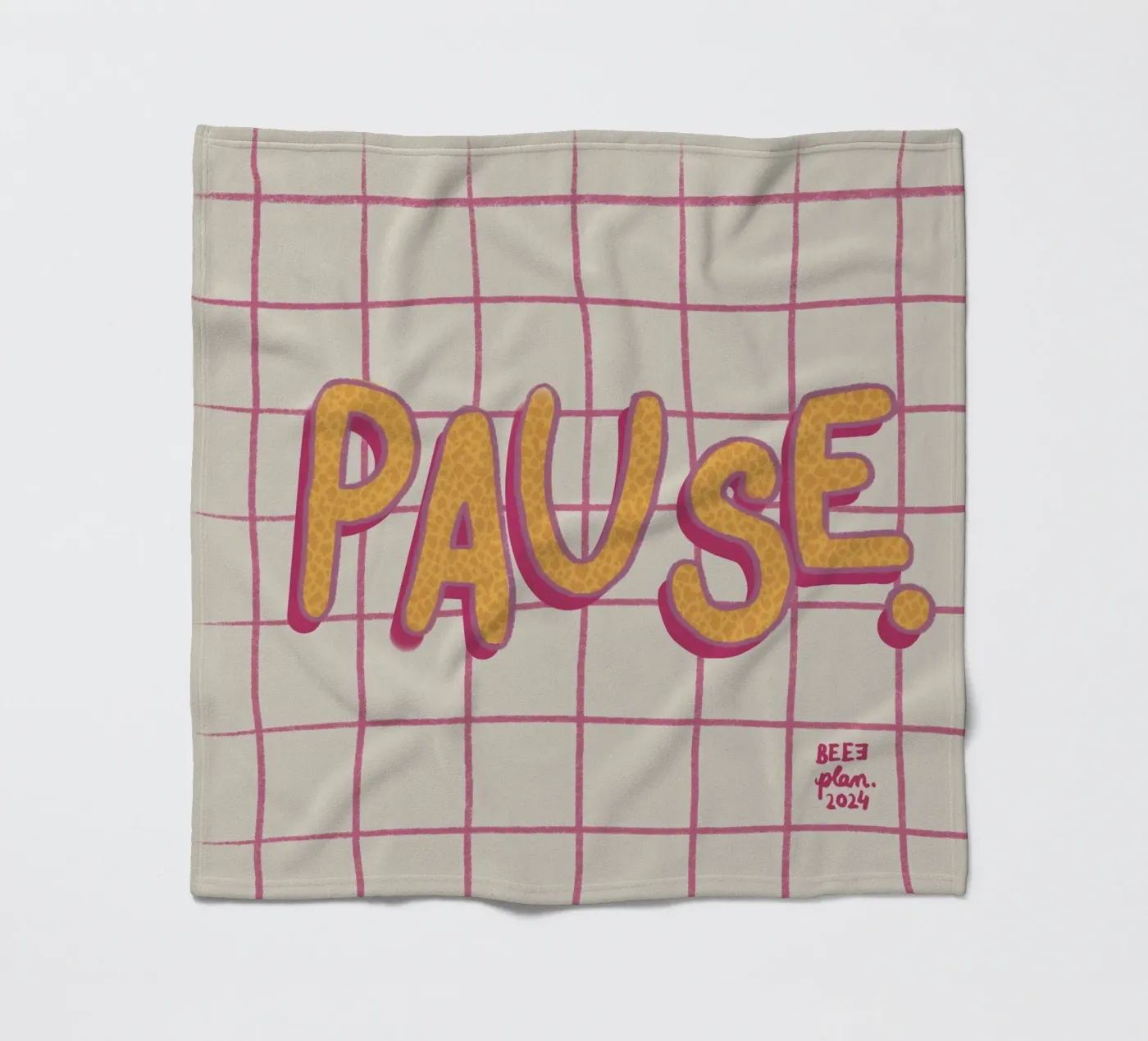 Pause. Fleecedecke von Beeeplan