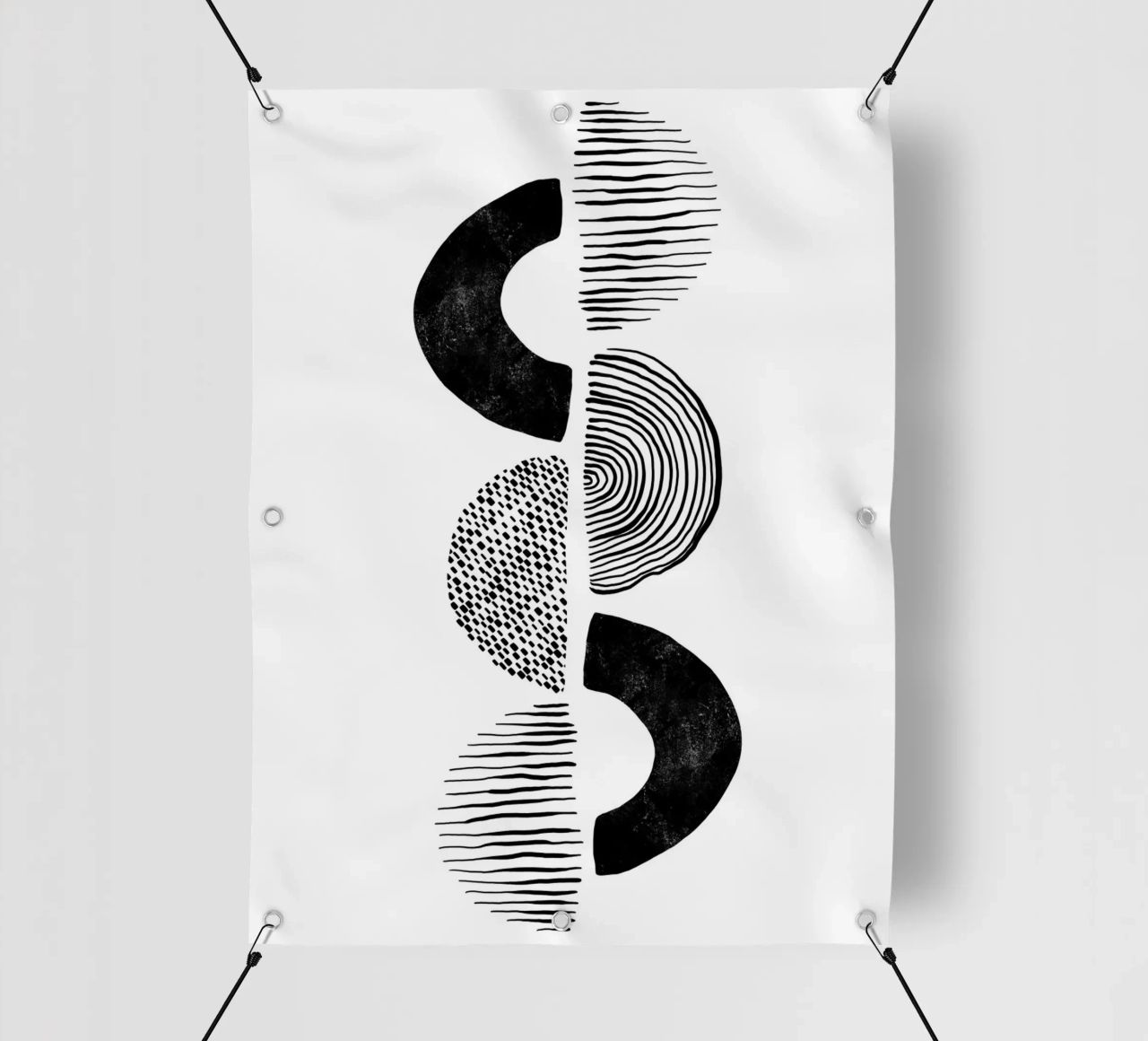 Cats & Dotz - Formes et structures 02 bâche pvc de The Artcircle