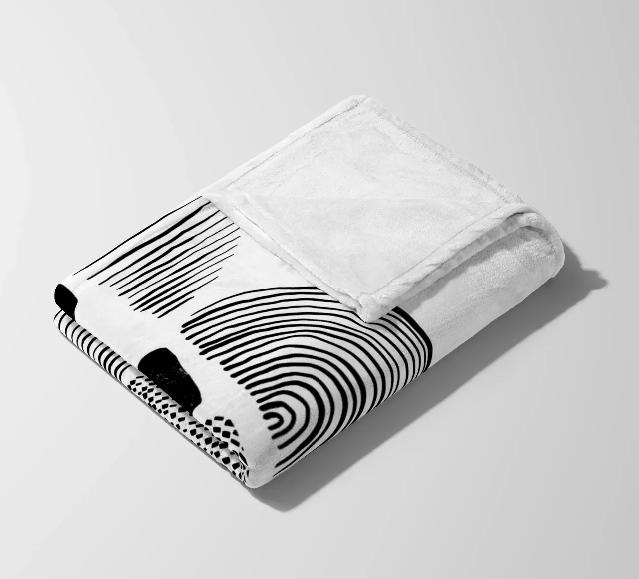 Gatti e puntini - Forme e strutture 02 coperta in pile da The Artcircle