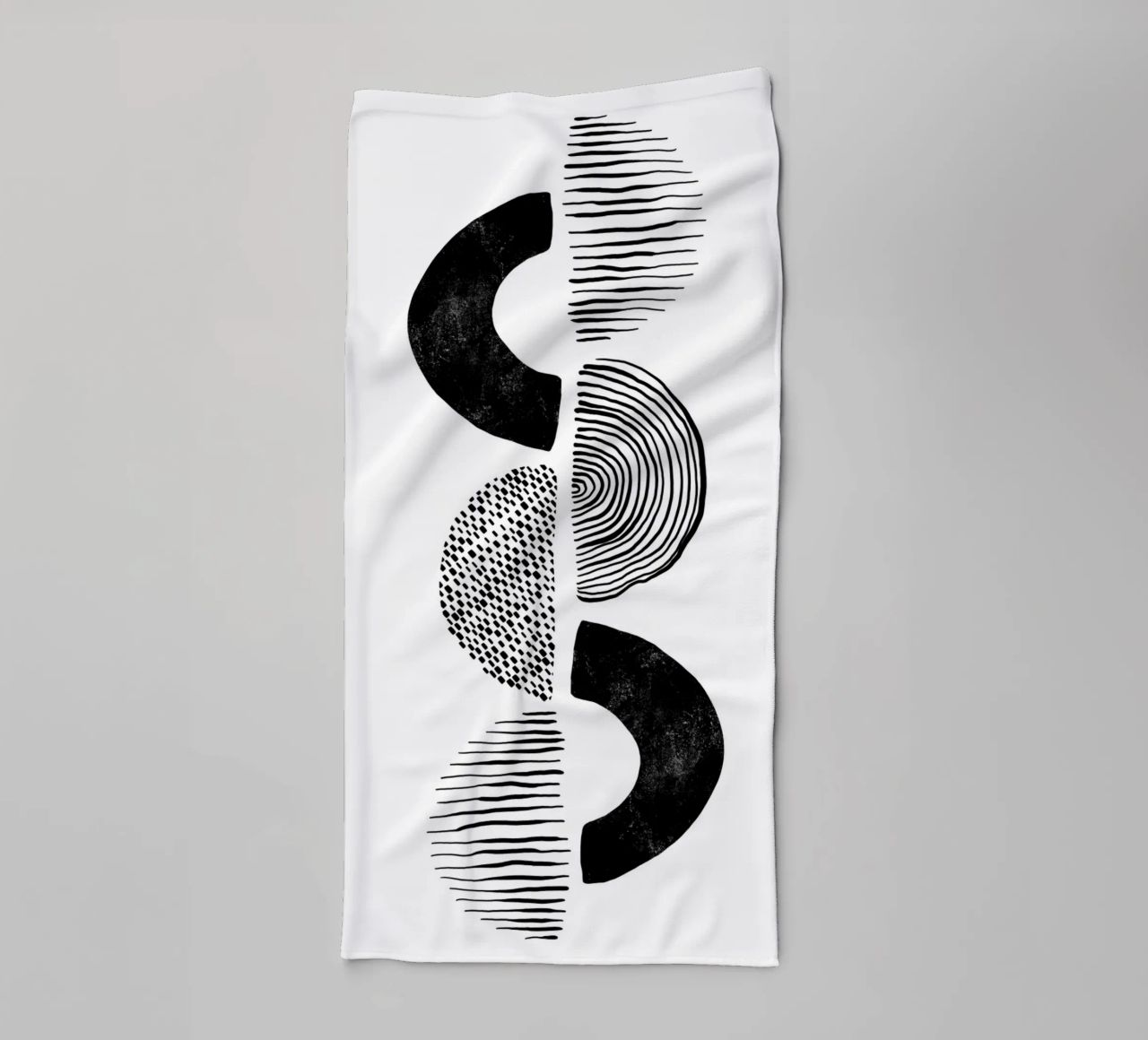 Cats & Dotz - Formes et structures 02 serviette de bain de The Artcircle