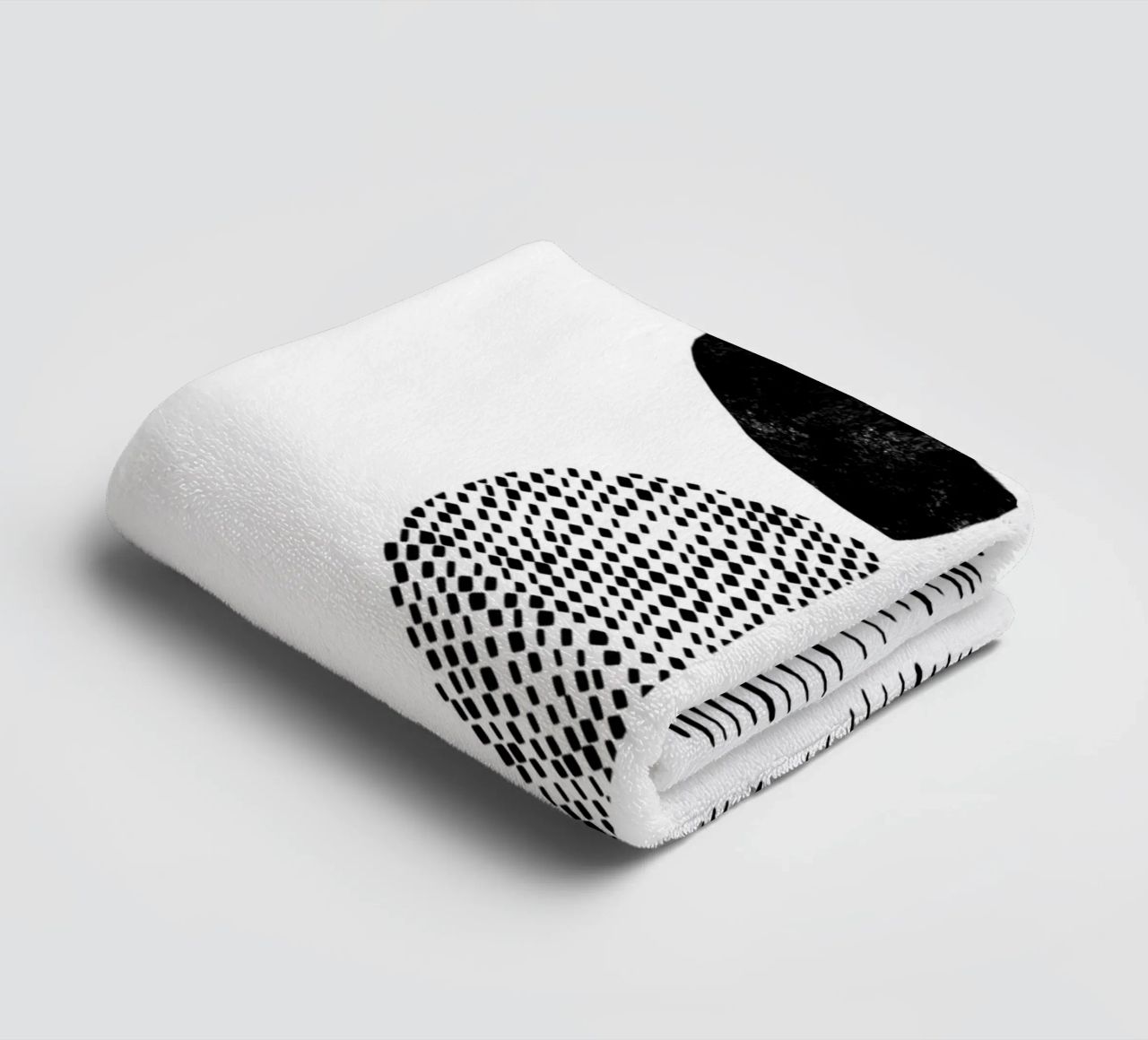 Cats & Dotz - Formes et structures 02 serviette de bain de The Artcircle