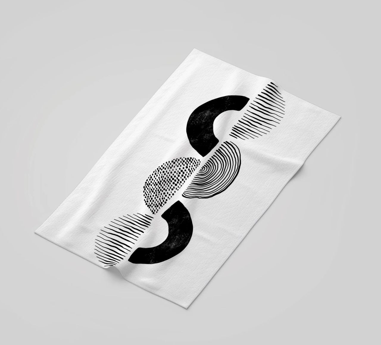 Cats & Dotz - Formes et structures 02 serviette de plage de The Artcircle