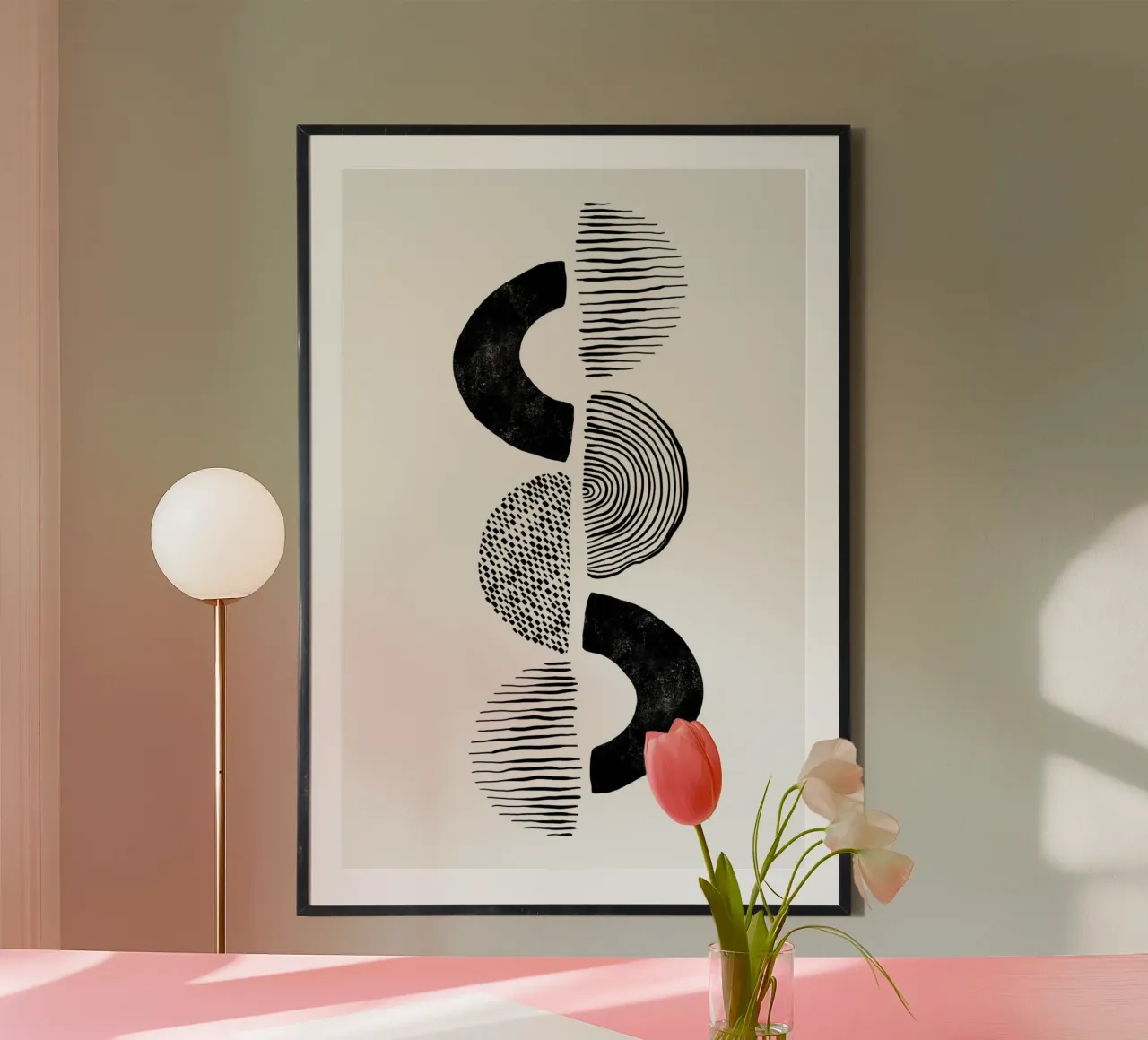 Gatti e puntini - Forme e strutture 02 poster da The Artcircle