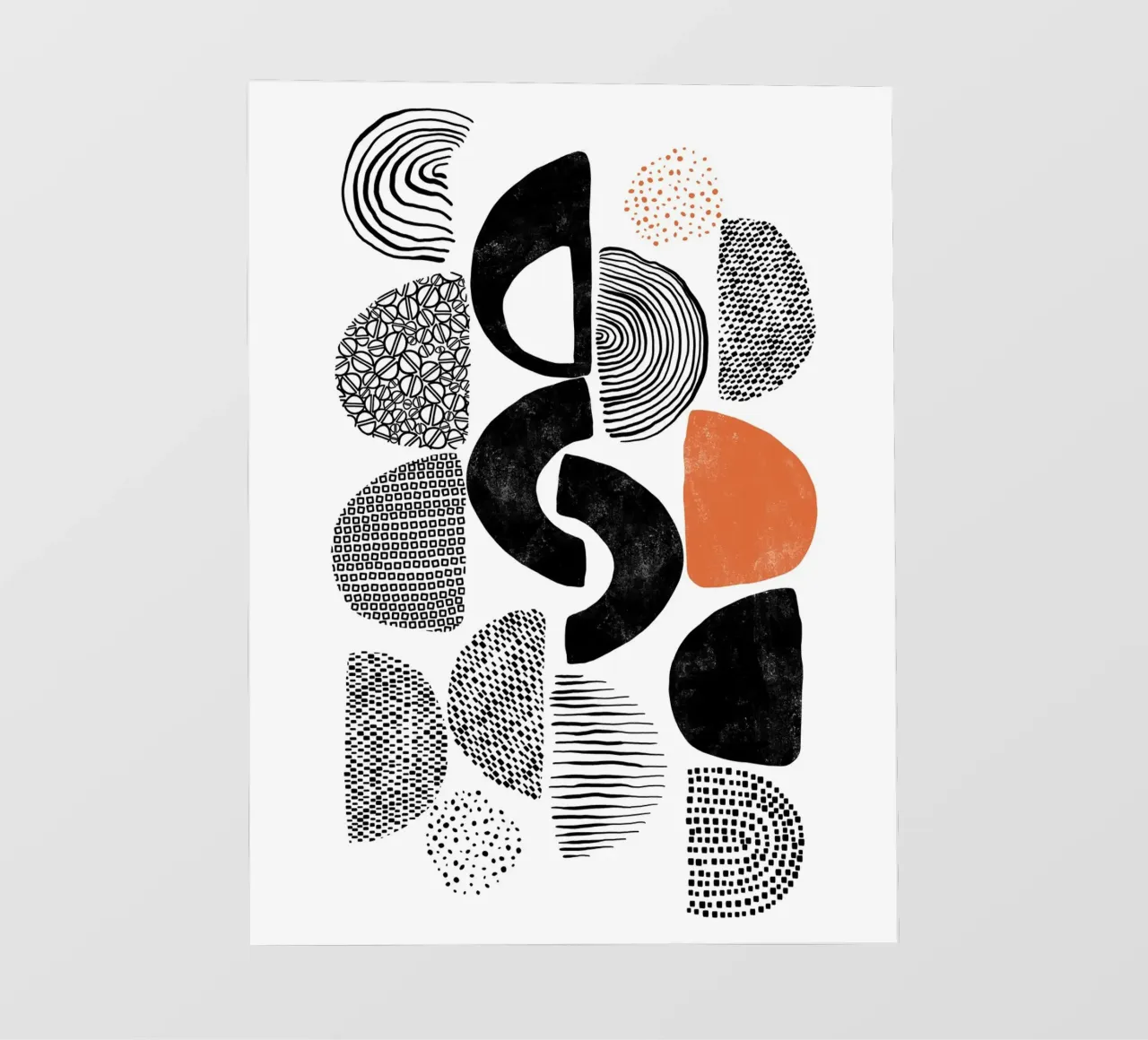 Gatti e puntini - Forme e strutture 03 telo in pvc da The Artcircle