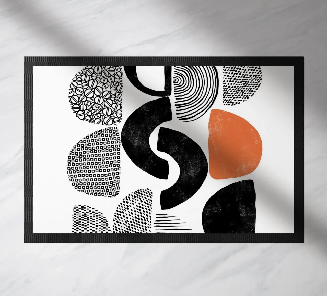 Gatti e puntini - Forme e strutture 03 zerbino da The Artcircle