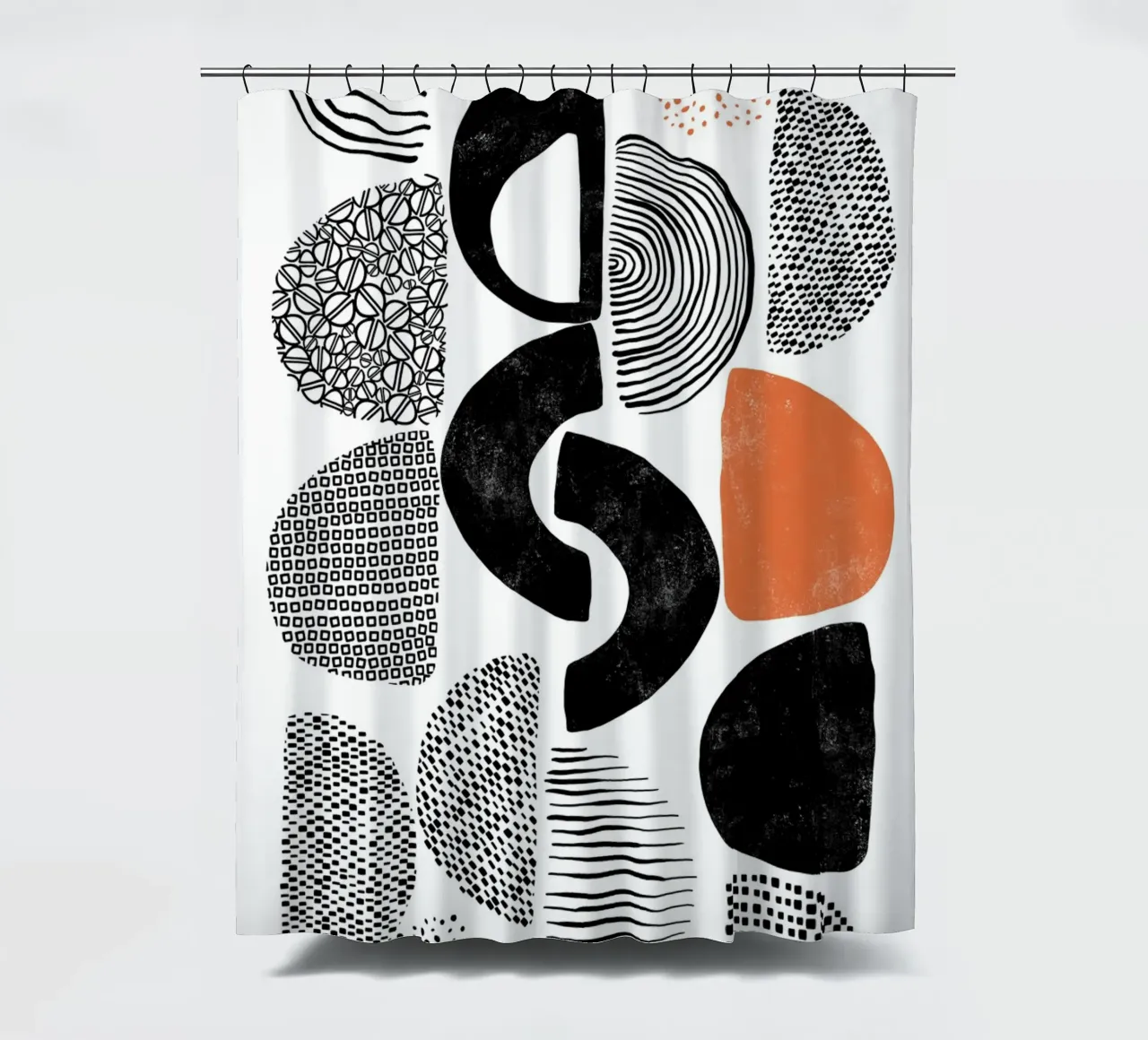 Gatti e puntini - Forme e strutture 03 tenda da doccia da The Artcircle