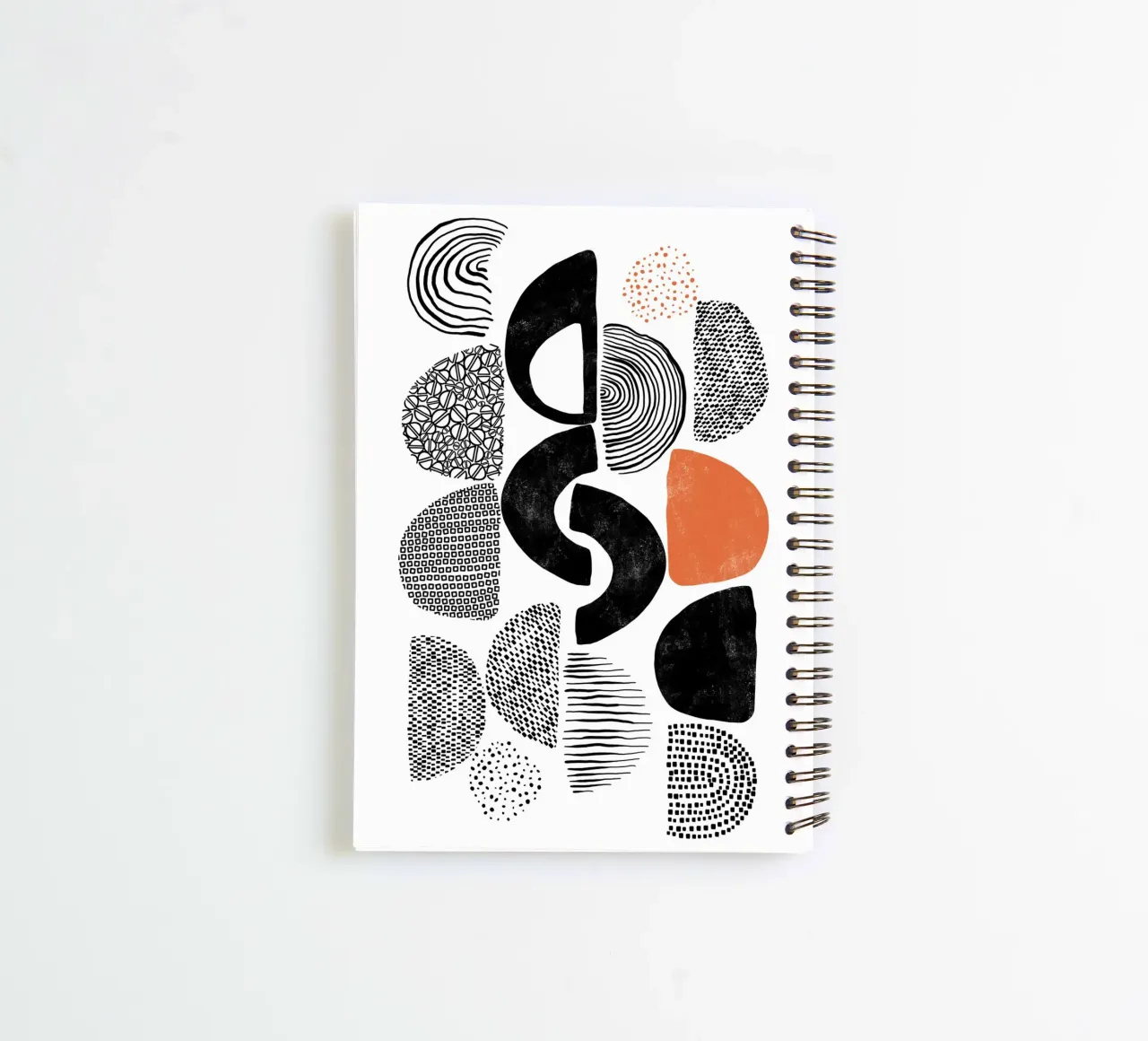 Cats & Dotz - Shapes and Structure 03 spiral notebook by The Artcircle