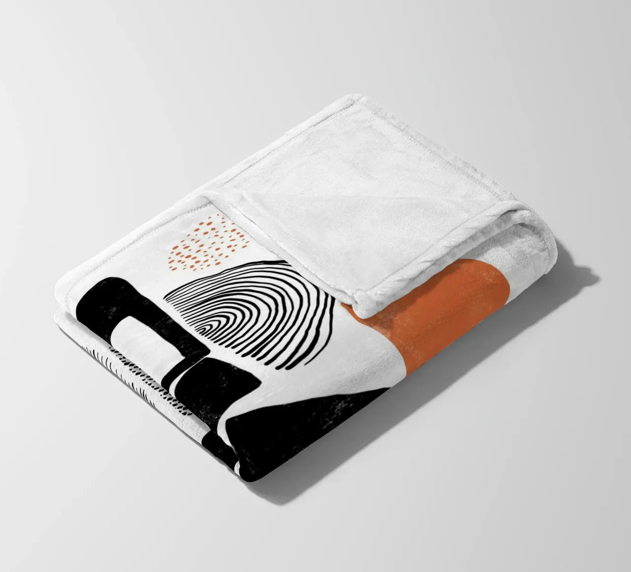 Gatti e puntini - Forme e strutture 03 coperta in pile da The Artcircle