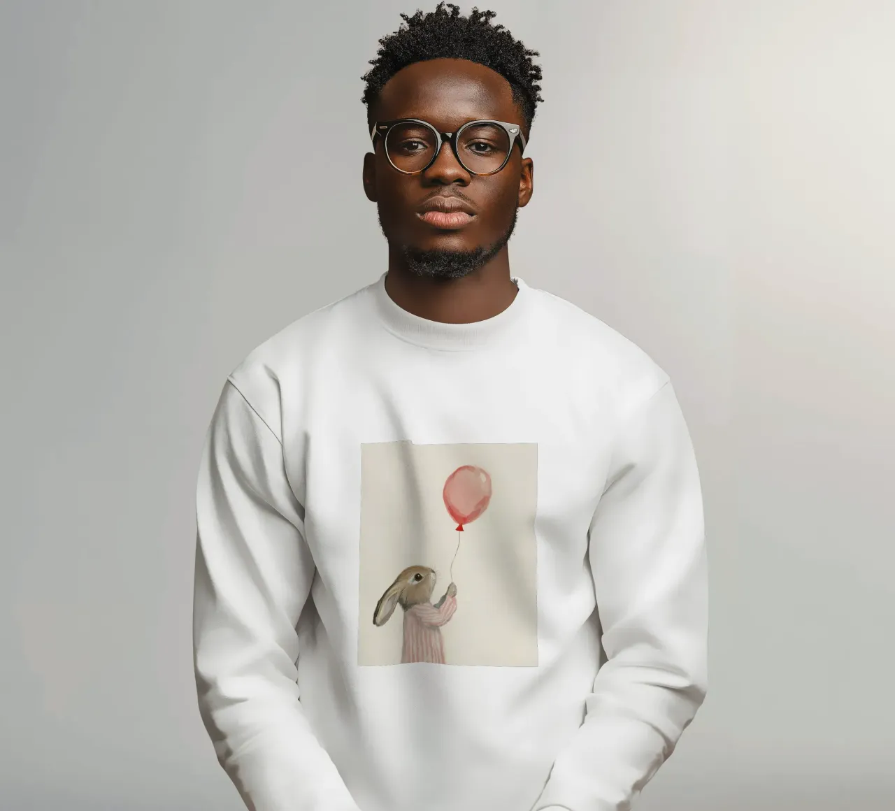Bunny And Balloon felpa da treechild