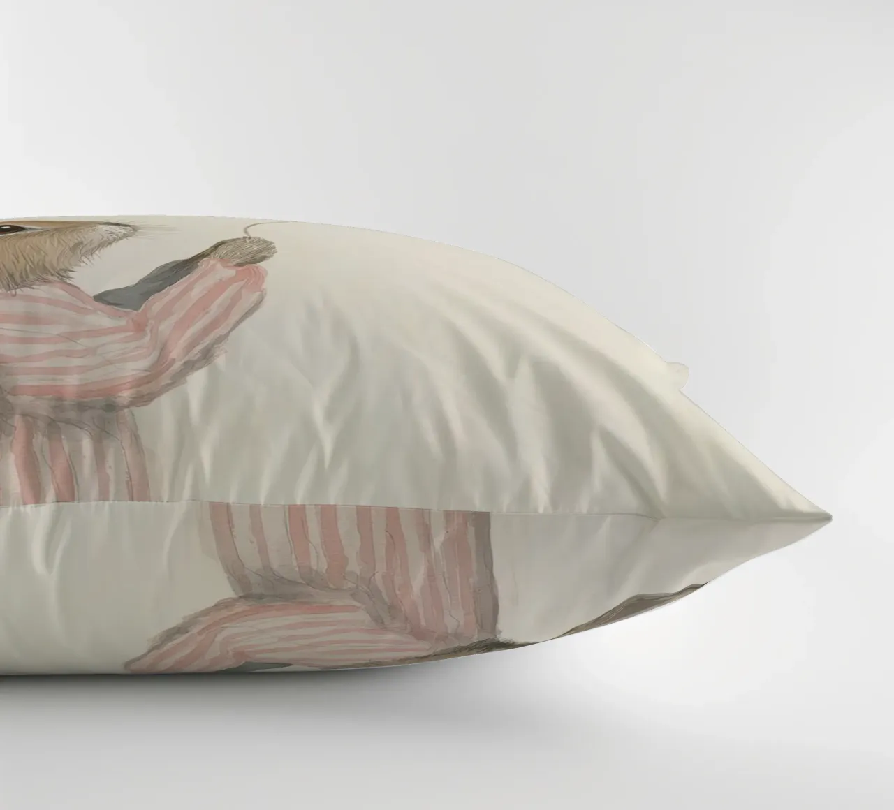 Bunny And Balloon decorative cushion by treechild