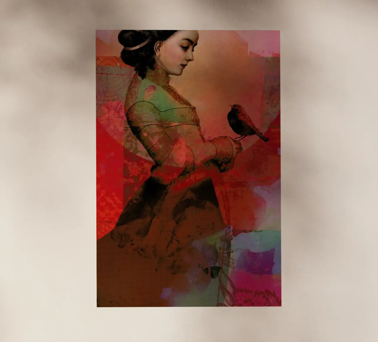 Lady In Red pellicola backlit da Catrin Welz-Stein