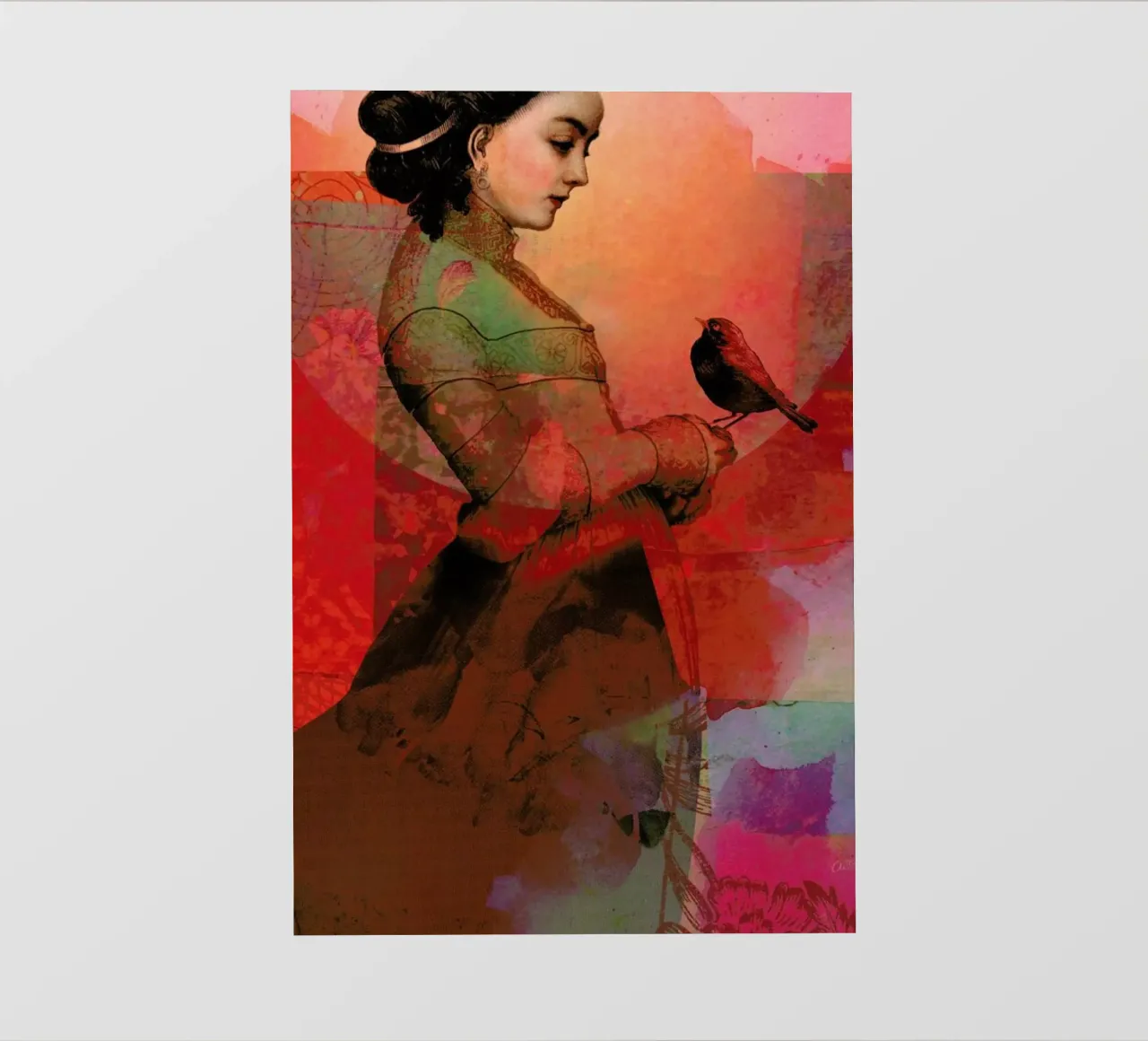 Lady In Red telo in pvc da Catrin Welz-Stein
