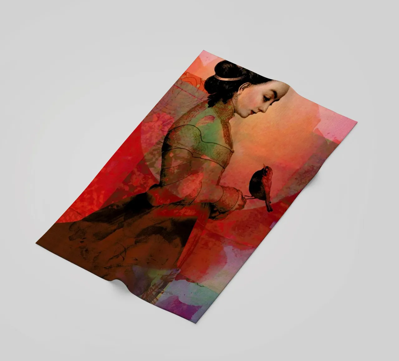 Lady In Red telo mare da Catrin Welz-Stein