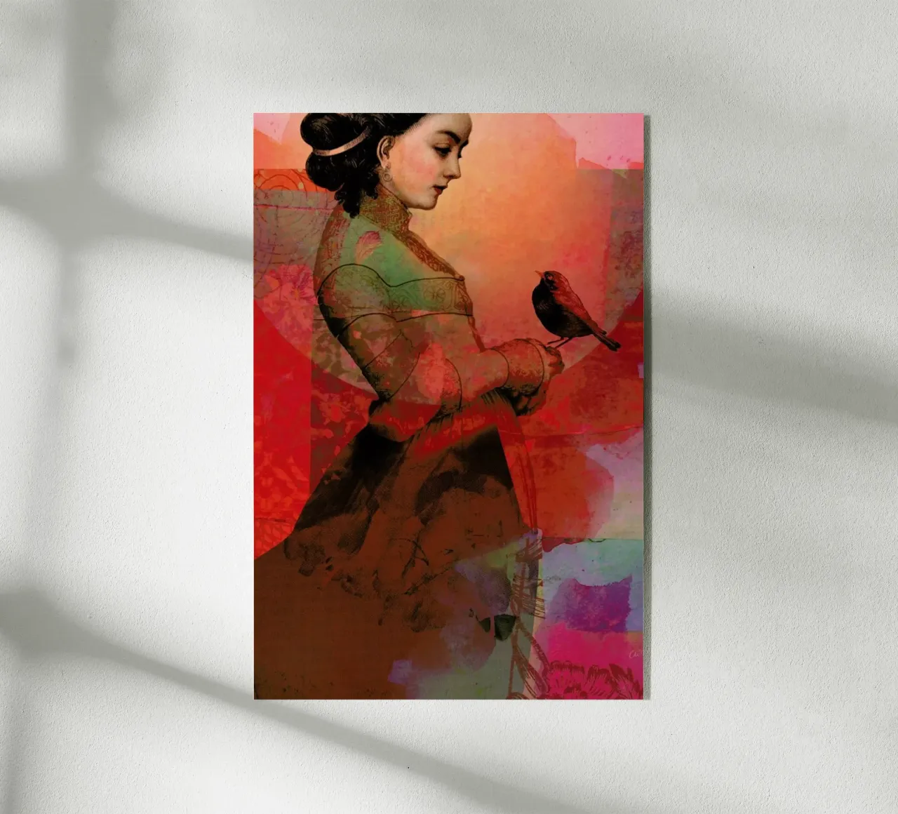 Lady In Red plexiglass da Catrin Welz-Stein