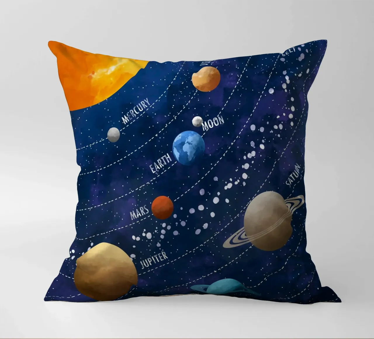 Cats & Dotz - Sistema solare 02 cuscino da The Artcircle