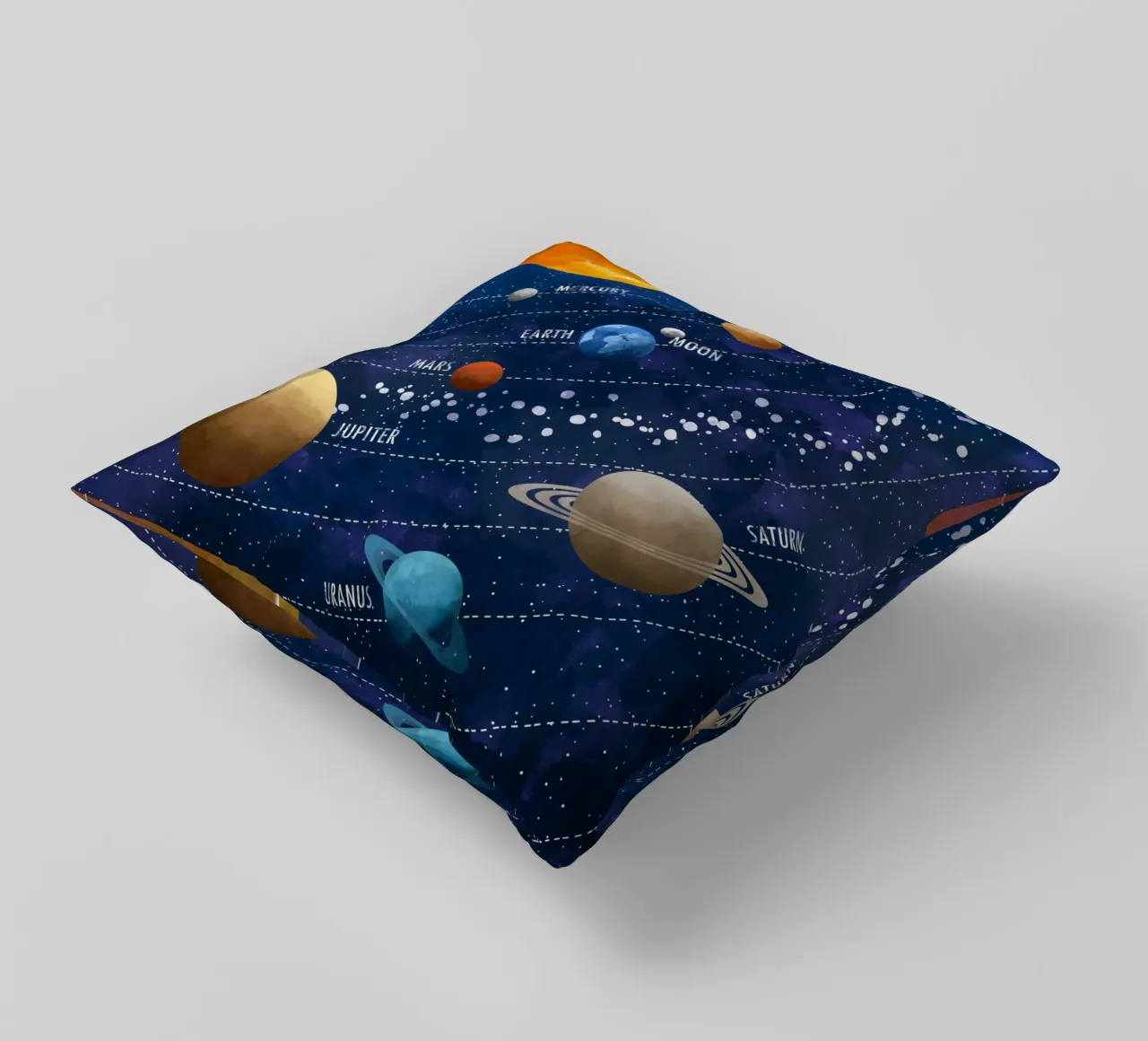 Cats & Dotz - Sistema solare 02 cuscino da The Artcircle